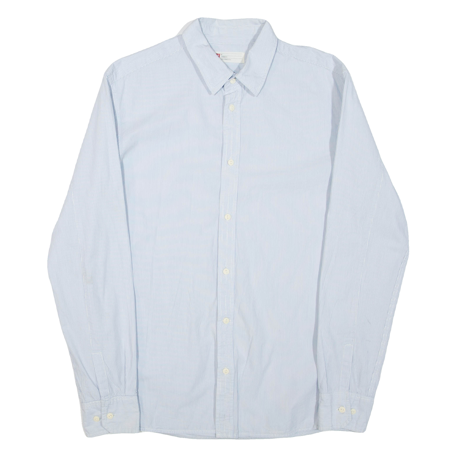 LEVI'S Mens Shirt Blue Striped Long Sleeve M Refurbished - N/A refurbished available on Cerqular