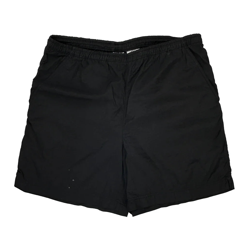 Nike Shorts - Large Black Polyester Refurbished - Thrifted (note: this is a term often used to describe second- refurbished available on Cerqular