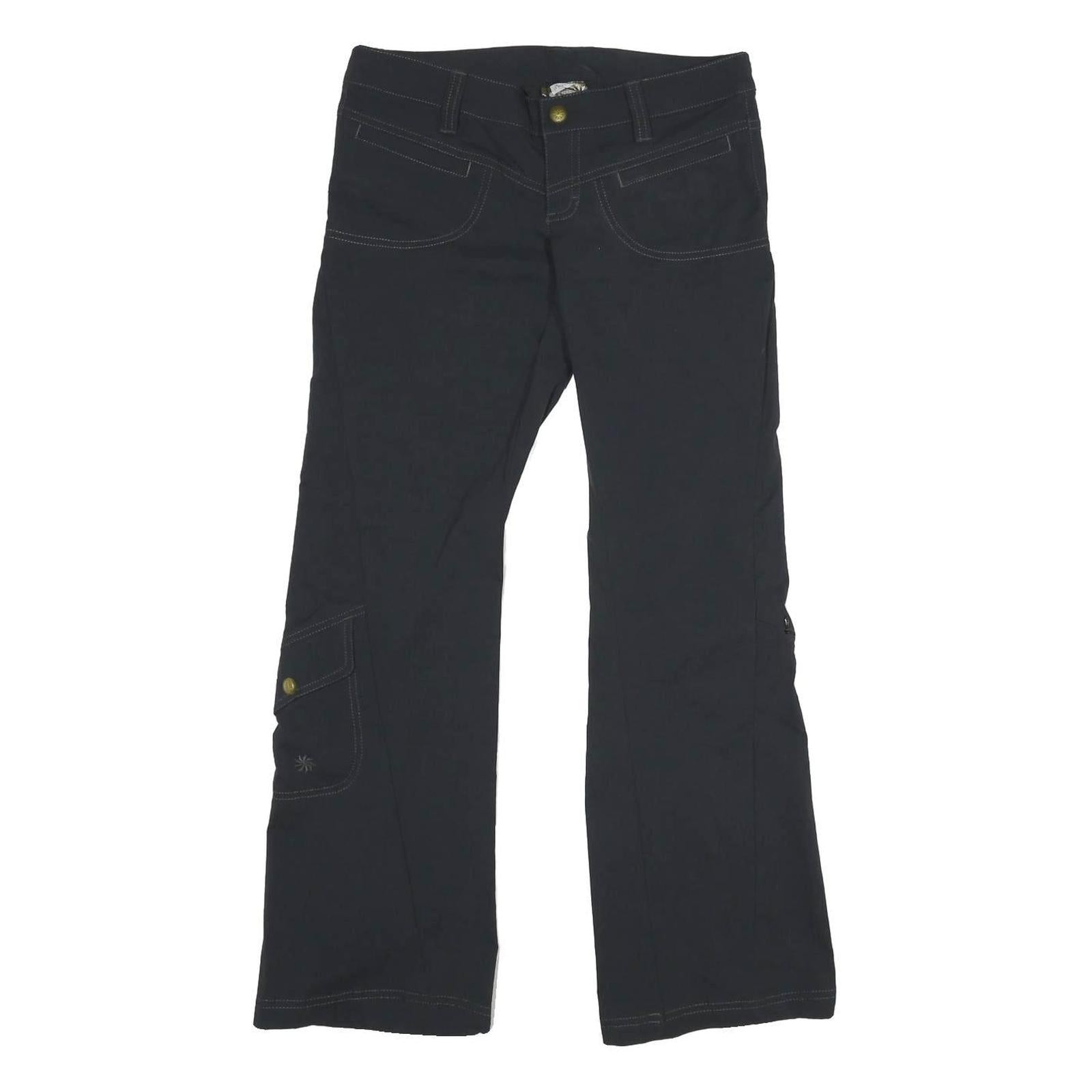 ATHLETA Womens Polyamide Blend Black Regular Fit Straight Leg Trousers W30 L30 Refurbished - N/A refurbished available on Cerqular