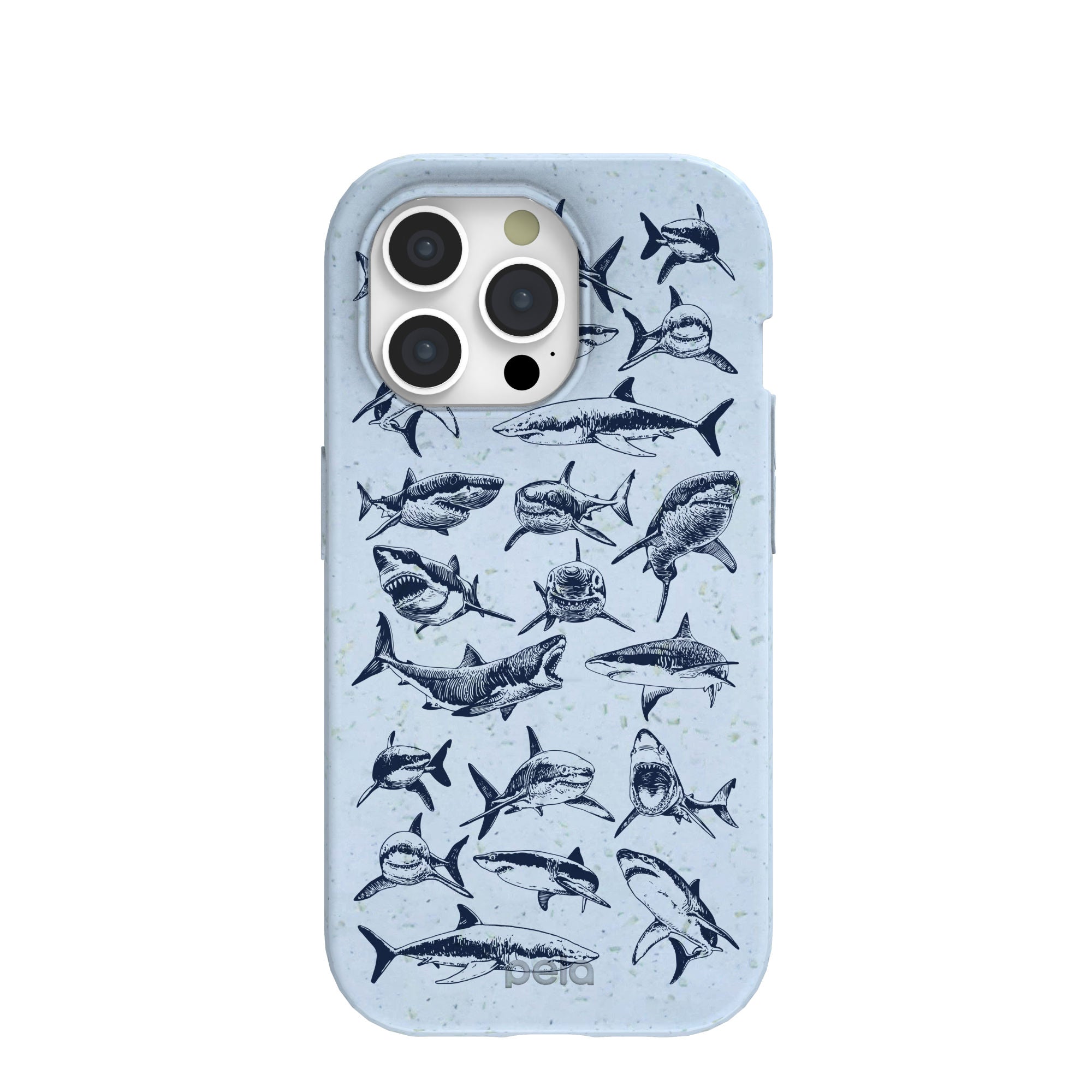 Powder Blue Great White iPhone 15 Pro Case Refurbished - Pela Case refurbished available on Cerqular