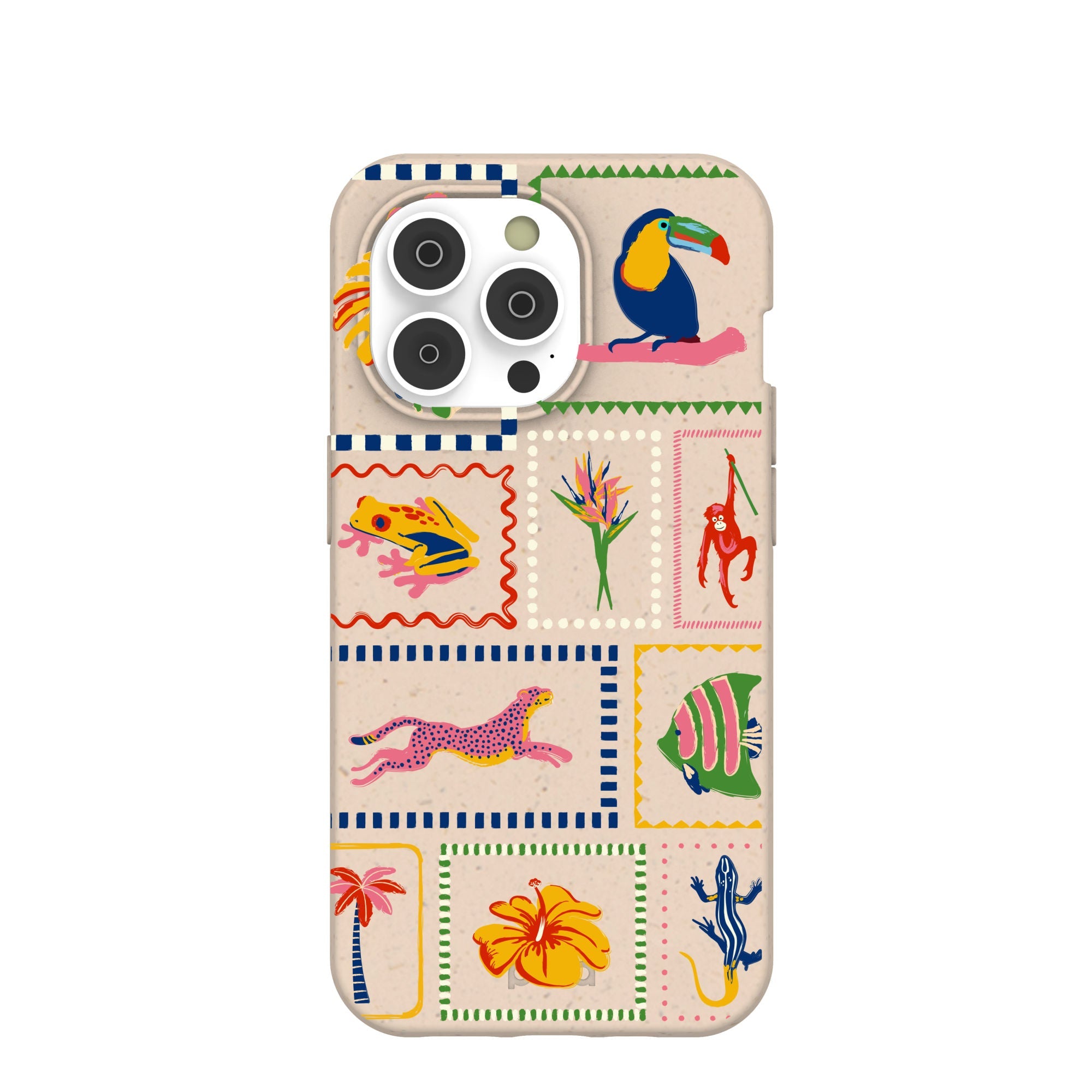 Seashell Tropical Paradise iPhone 14 Pro Case Refurbished - Pela Case refurbished available on Cerqular