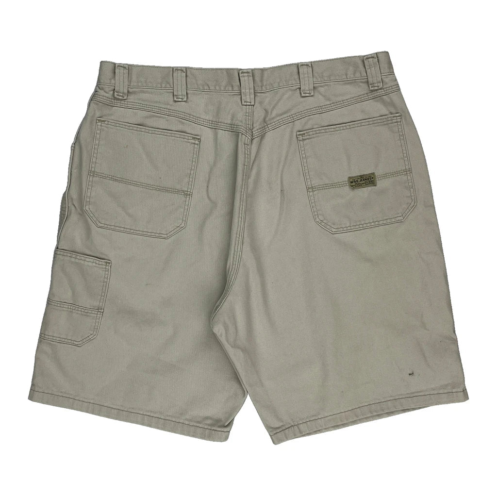 Unbranded Cargo Shorts - 36W 10L White Cotton Refurbished - Thrifted (note: this is a term often used to describe second- refurbished available on Cerqular