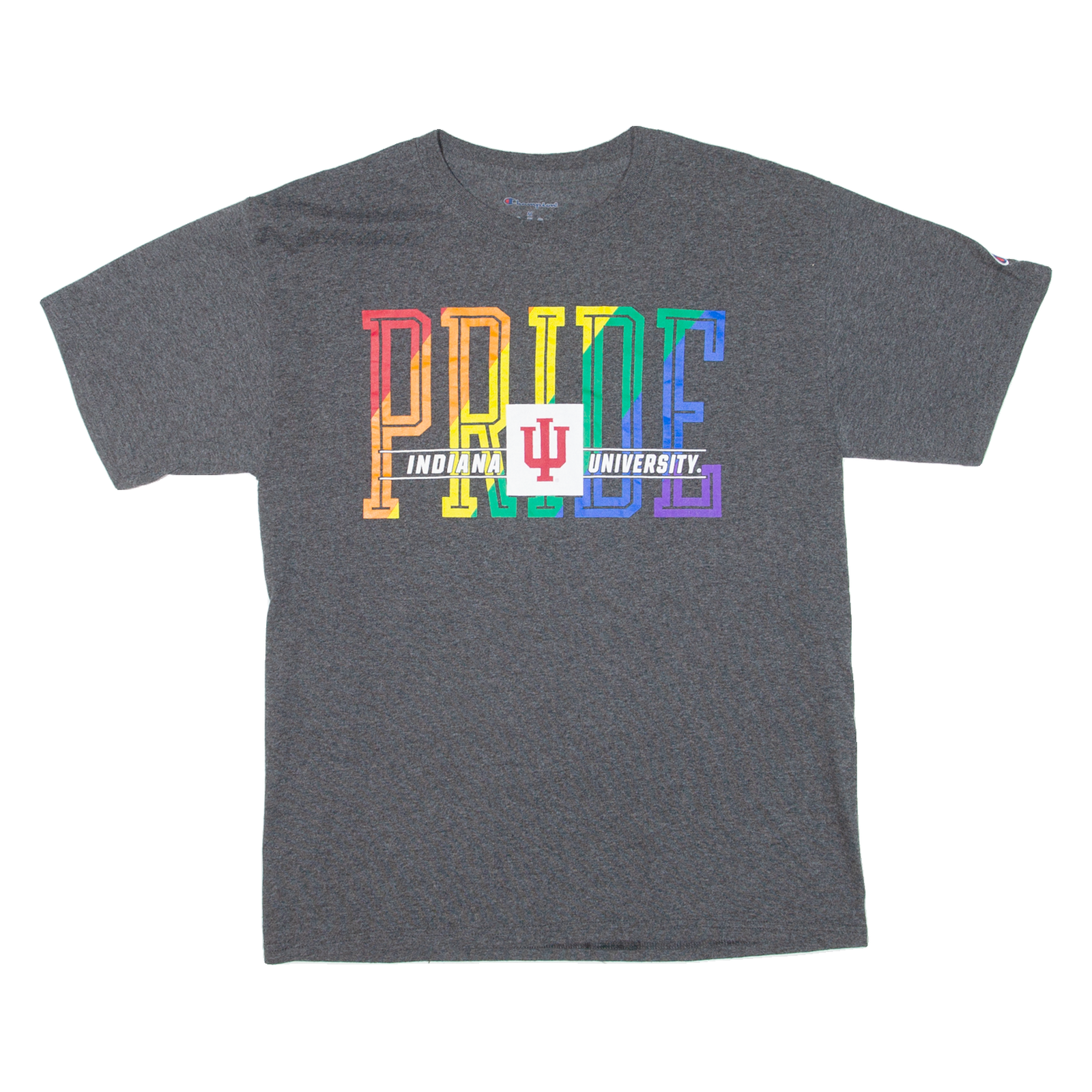 CHAMPION Pride Indiana University Mens T-Shirt Grey USA M Refurbished - N/A refurbished available on Cerqular