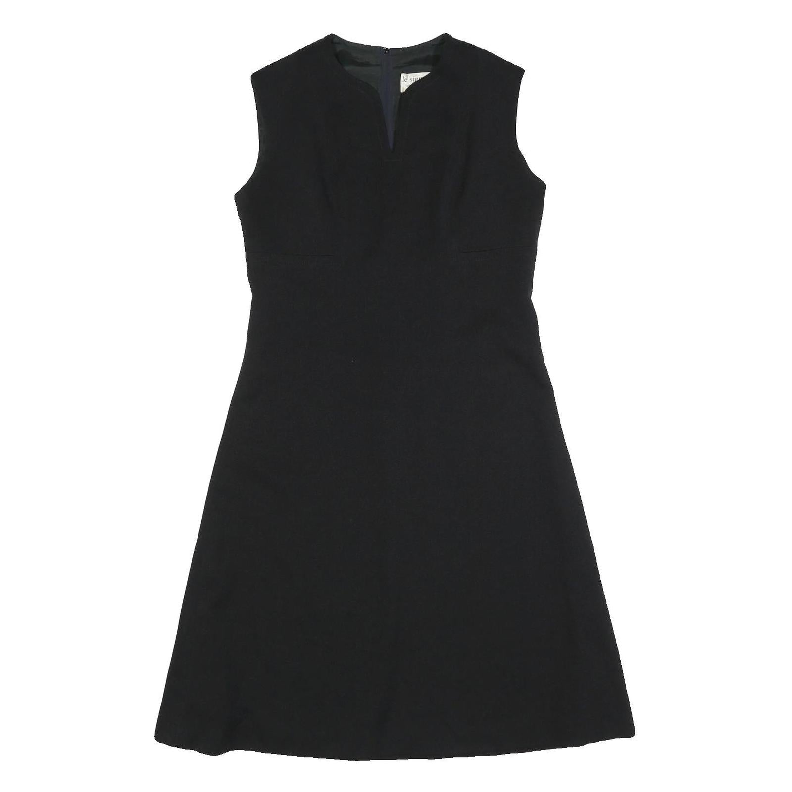 LE SIGNE PARIS Womens Black Day Dress Polyester Blend Sleeveless V-Neck M Refurbished - N/A refurbished available on Cerqular