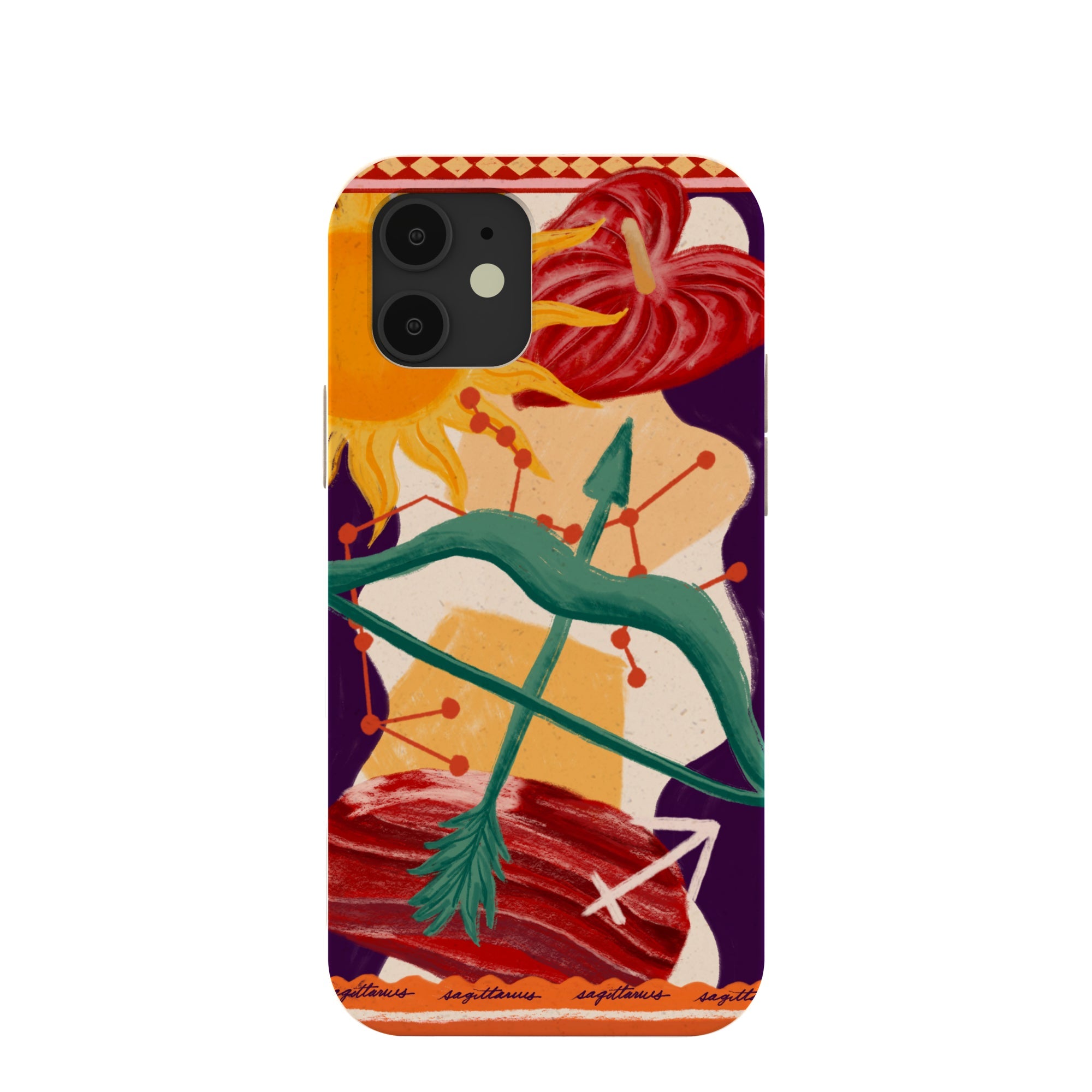 Seashell Sagittarius Archer iPhone 12/ iPhone 12 Pro Case Refurbished - Pela Case refurbished available on Cerqular