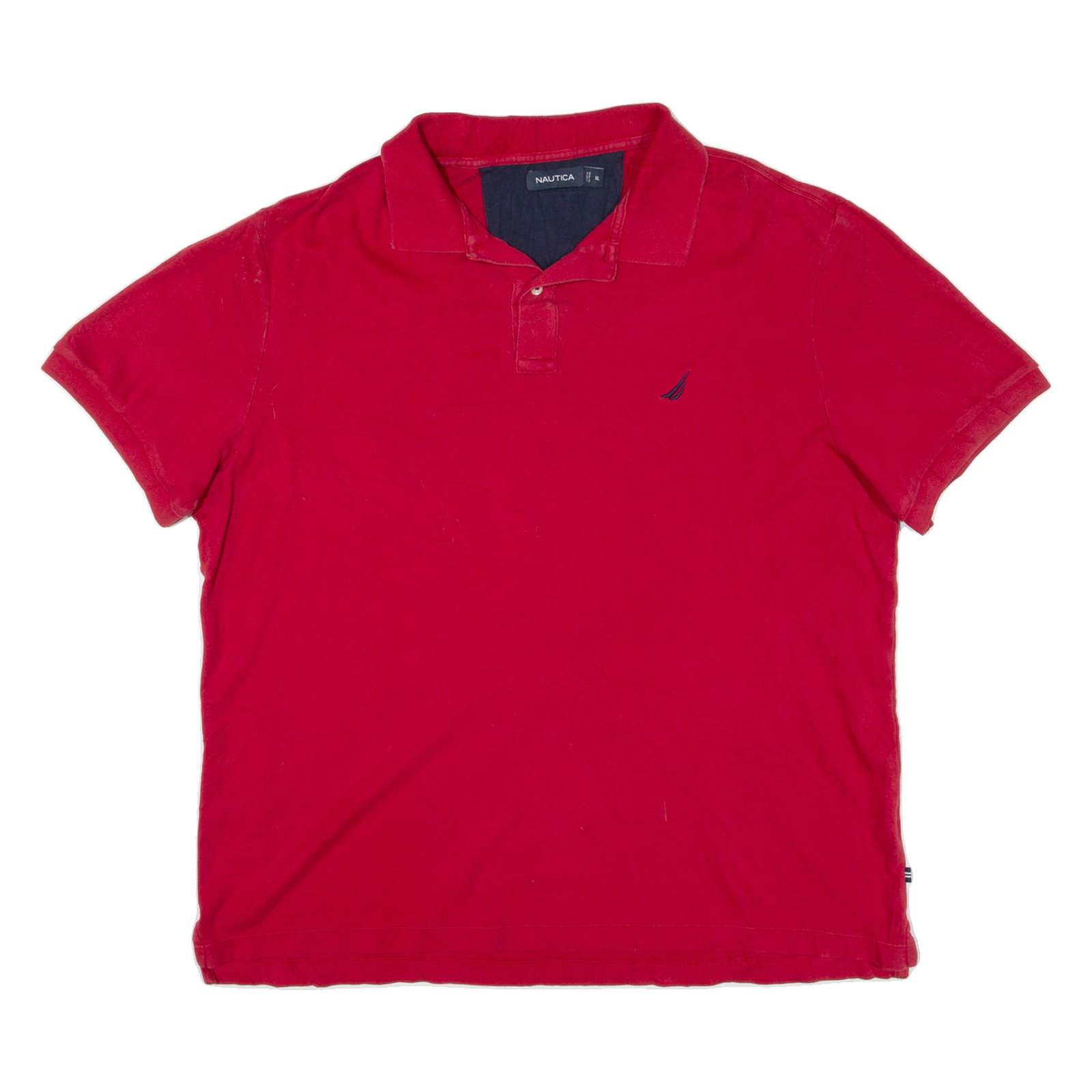 NAUTICA Mens Polo Shirt Red XL Refurbished - N/A refurbished available on Cerqular