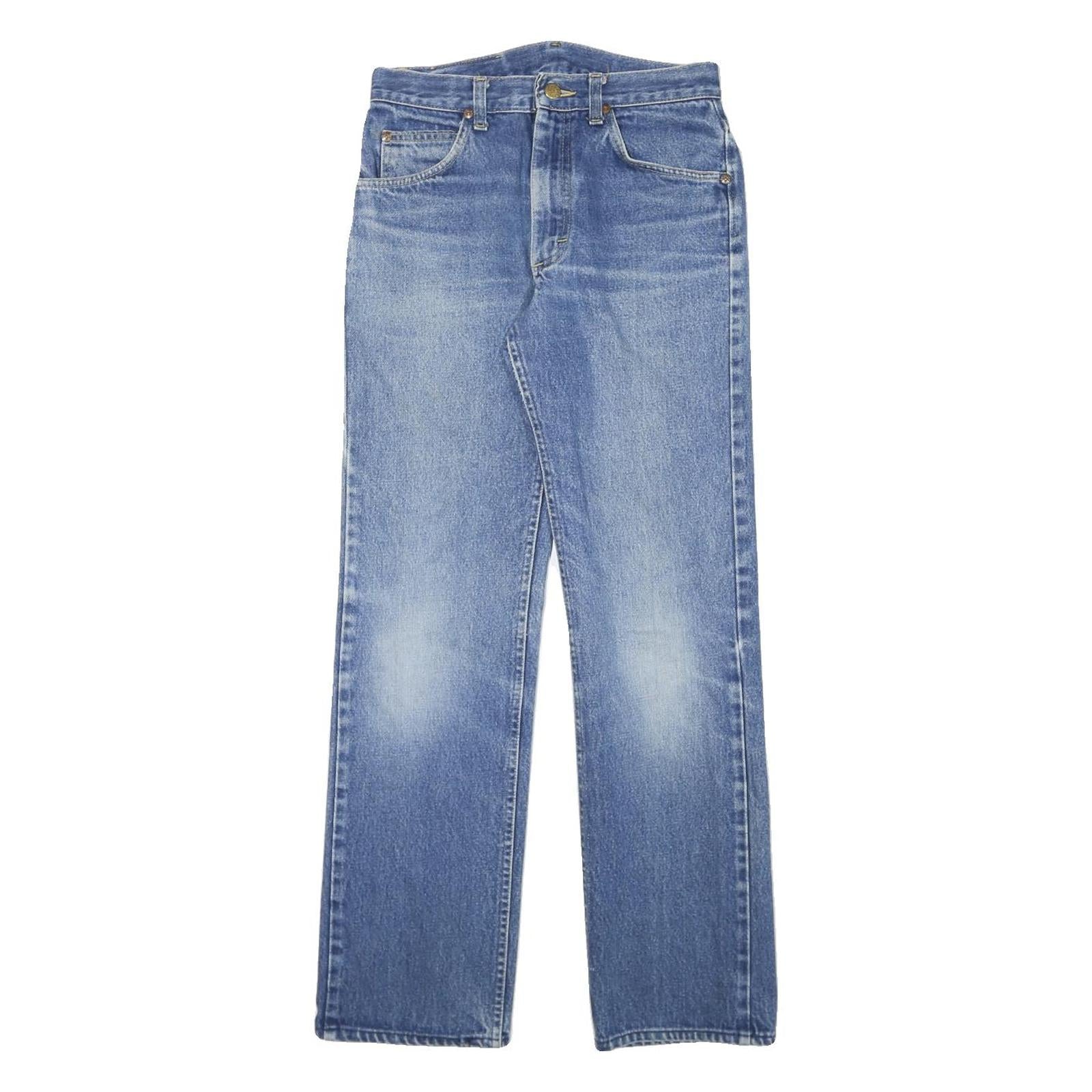 LEE Womens Regular Fit Blue Denim Jeans W27 L29 Classic Cotton Blend Zip Refurbished - N/A refurbished available on Cerqular
