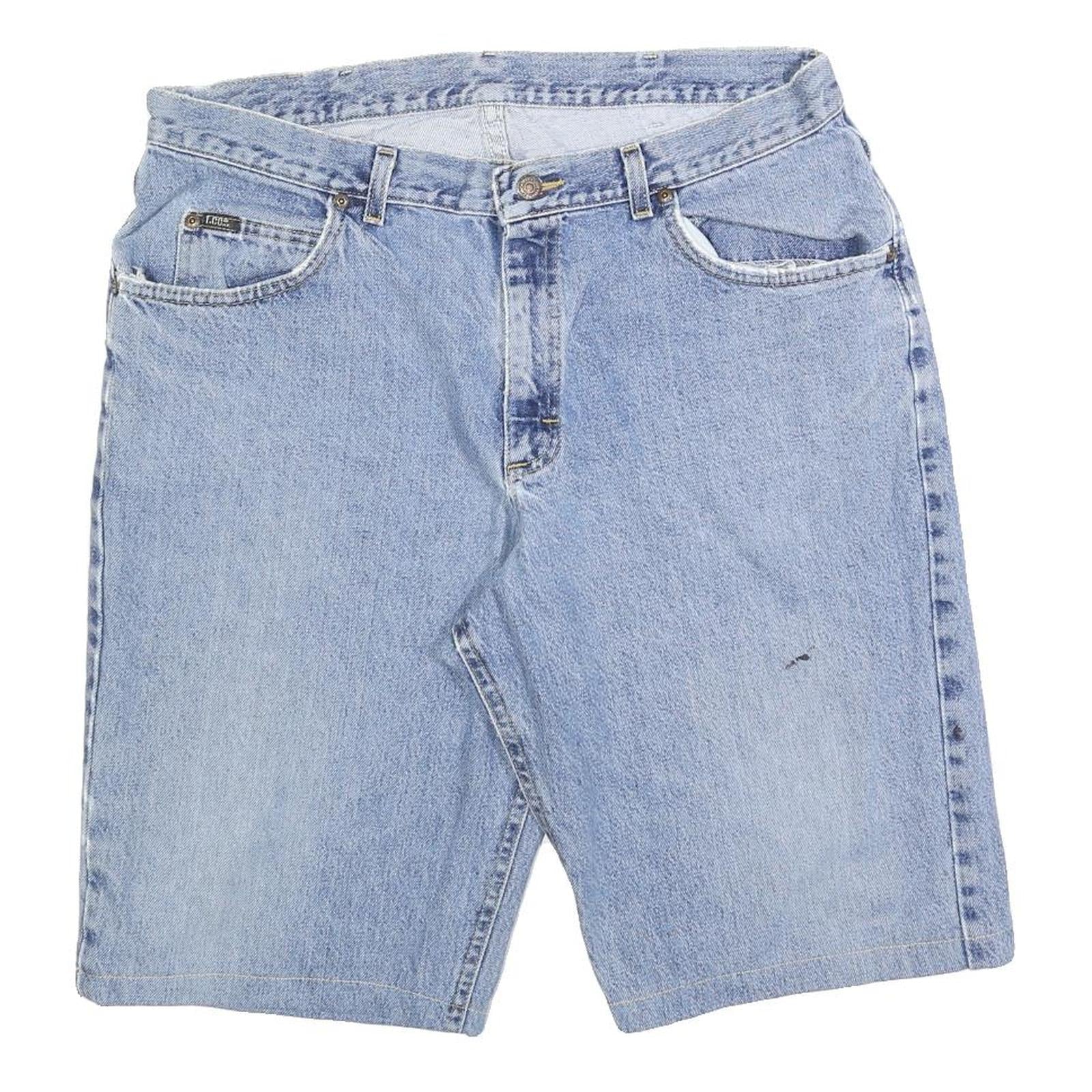 LEE Mens Denim Blue Casual Shorts L W36 Classic Fit Cotton Blend Comfort Refurbished - N/A refurbished available on Cerqular