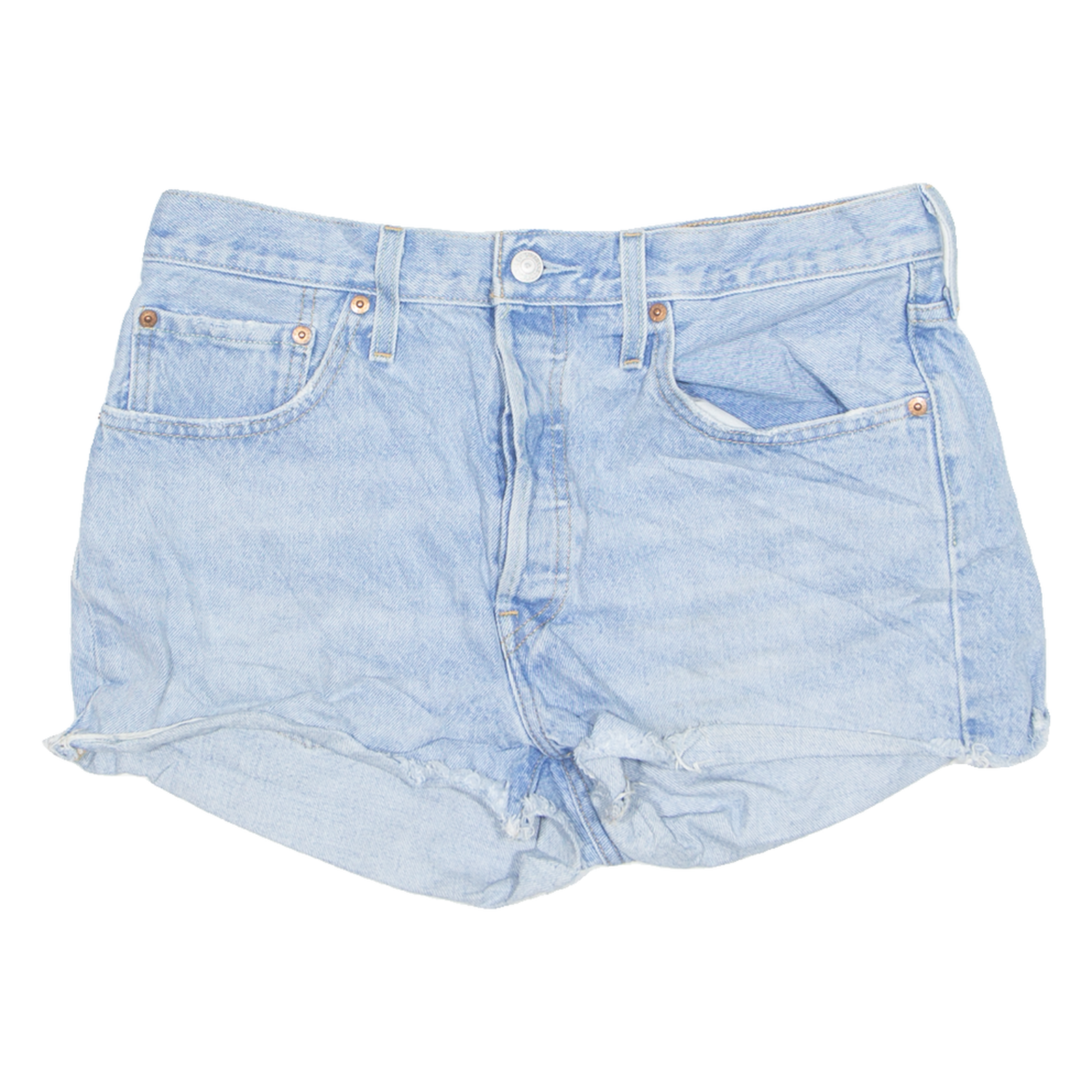 LEVI'S Cut Off 501 Womens Denim Shorts Blue M W32 Refurbished - N/A refurbished available on Cerqular