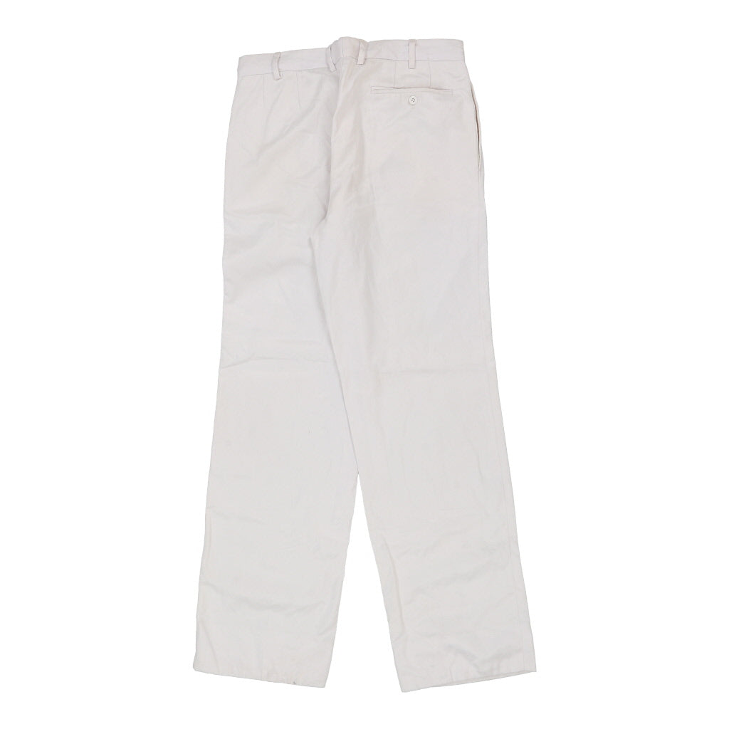 Unbranded Trousers - 32W 33L White Cotton Refurbished - Thrifted (note: this is a term often used to describe second- refurbished available on Cerqular