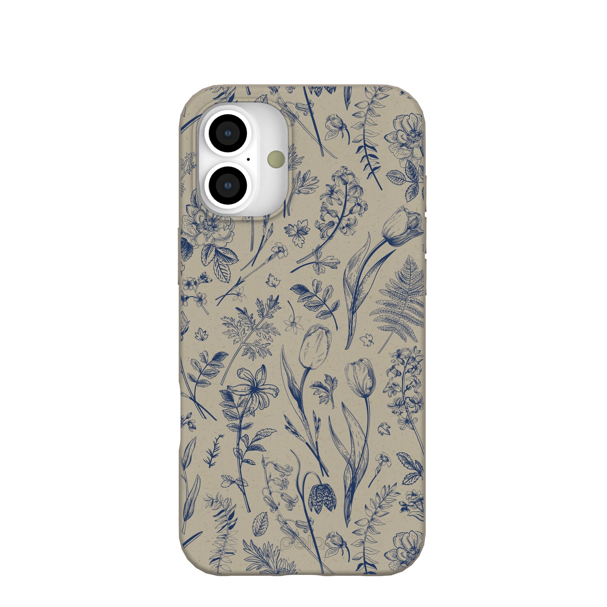 London Fog Indigo Bouquet iPhone 16 Plus Case Refurbished - Pela Case refurbished available on Cerqular