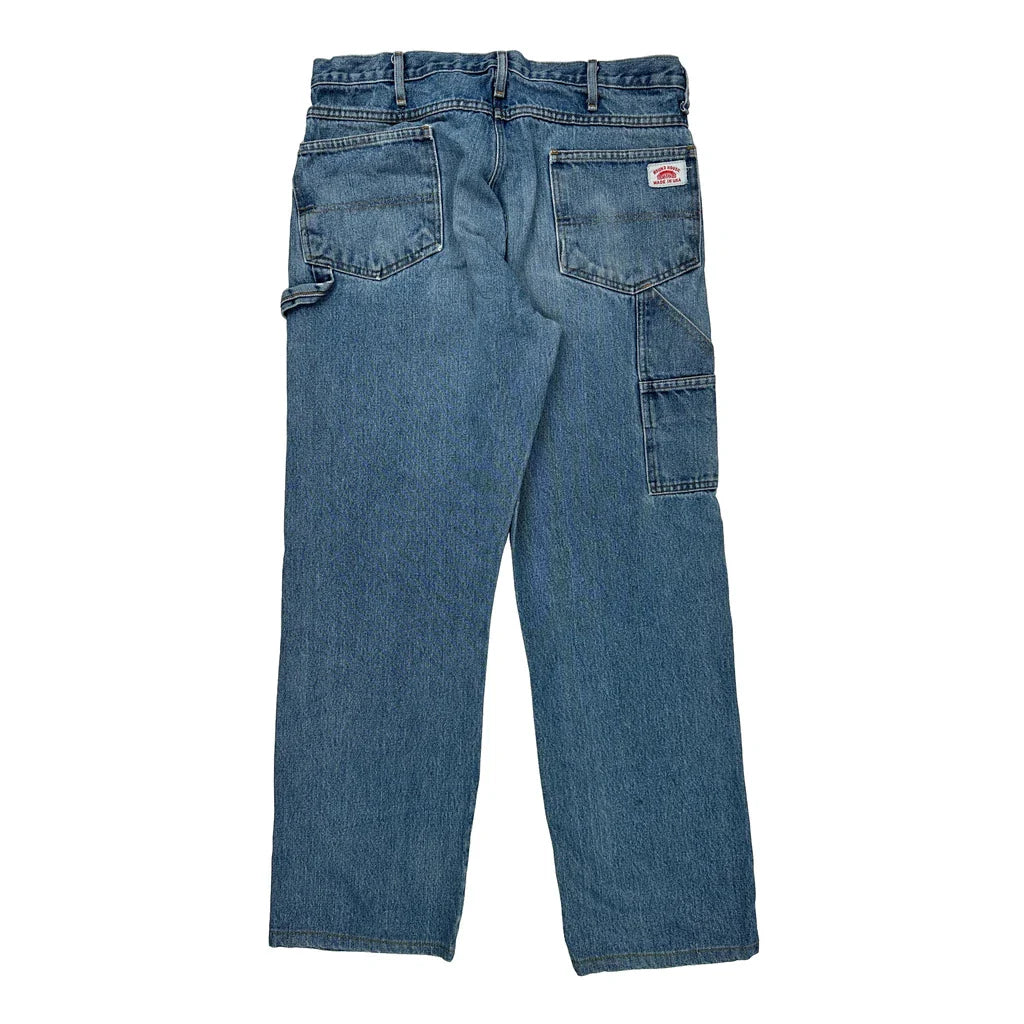 Buy Made In USA Roundhouse Carpenter Jeans - 36W 30L Blue Denim Refurbished - $44.21 Made In USA Roundhouse Carpenter Jeans - 36W 30L Blue Denim Refurbished - Thrifted (note: this is a term often used to describe second- refurbished available on Cerqular