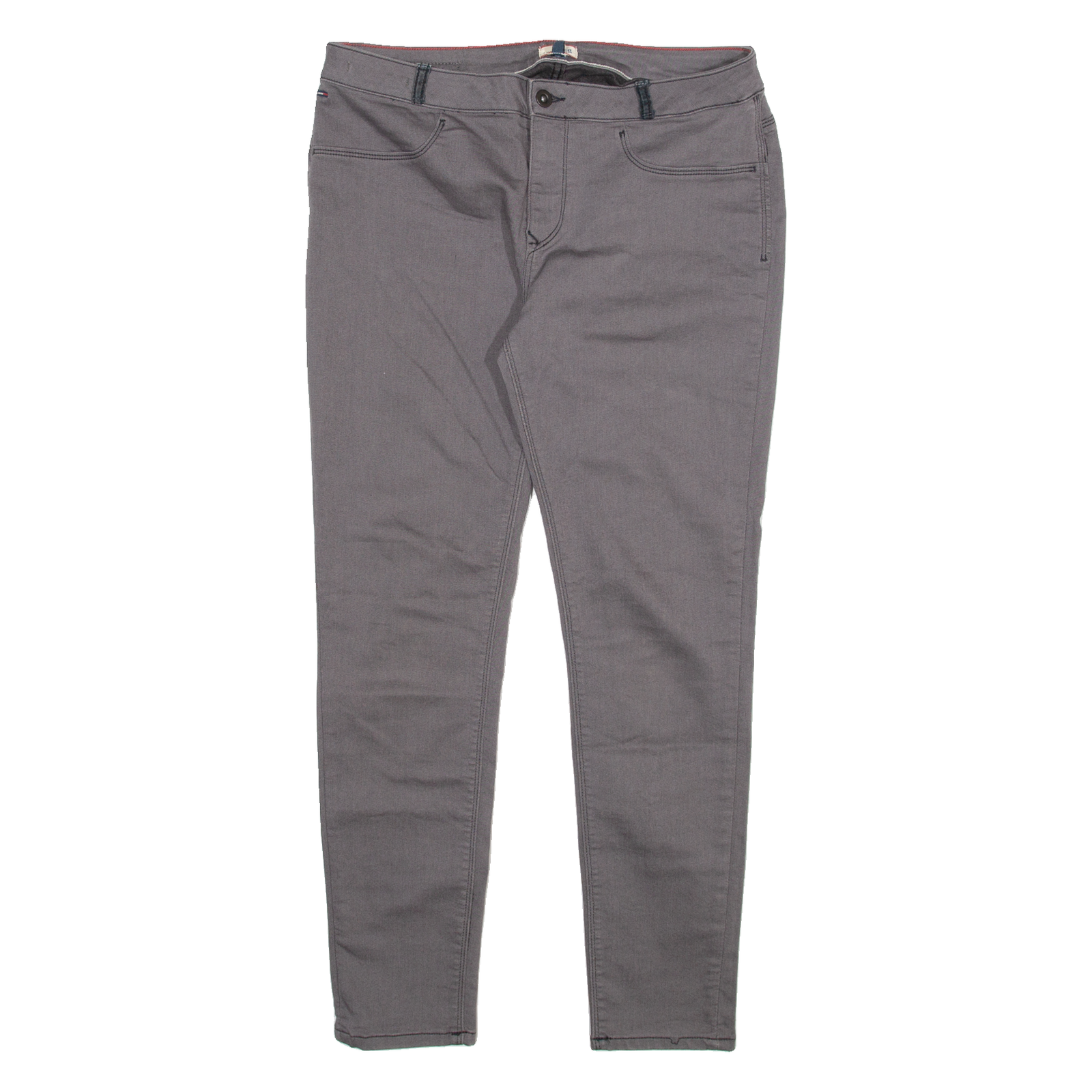 TOMMY HILFIGER Womens Trousers Grey Slim Skinny W32 L30 Refurbished - N/A refurbished available on Cerqular