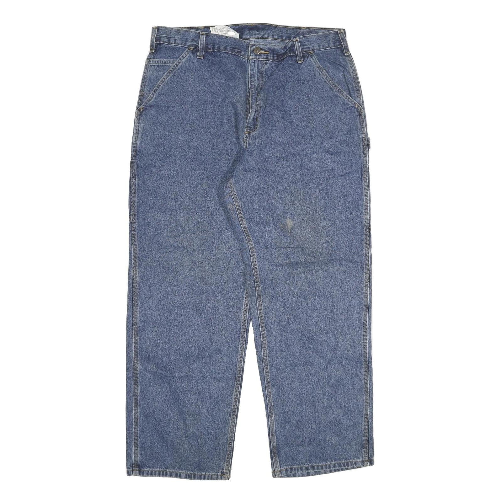 CARHARTT Mens Jeans Blue Relaxed Loose Denim Medium W38 L30 Workwear Casual Refurbished - N/A refurbished available on Cerqular