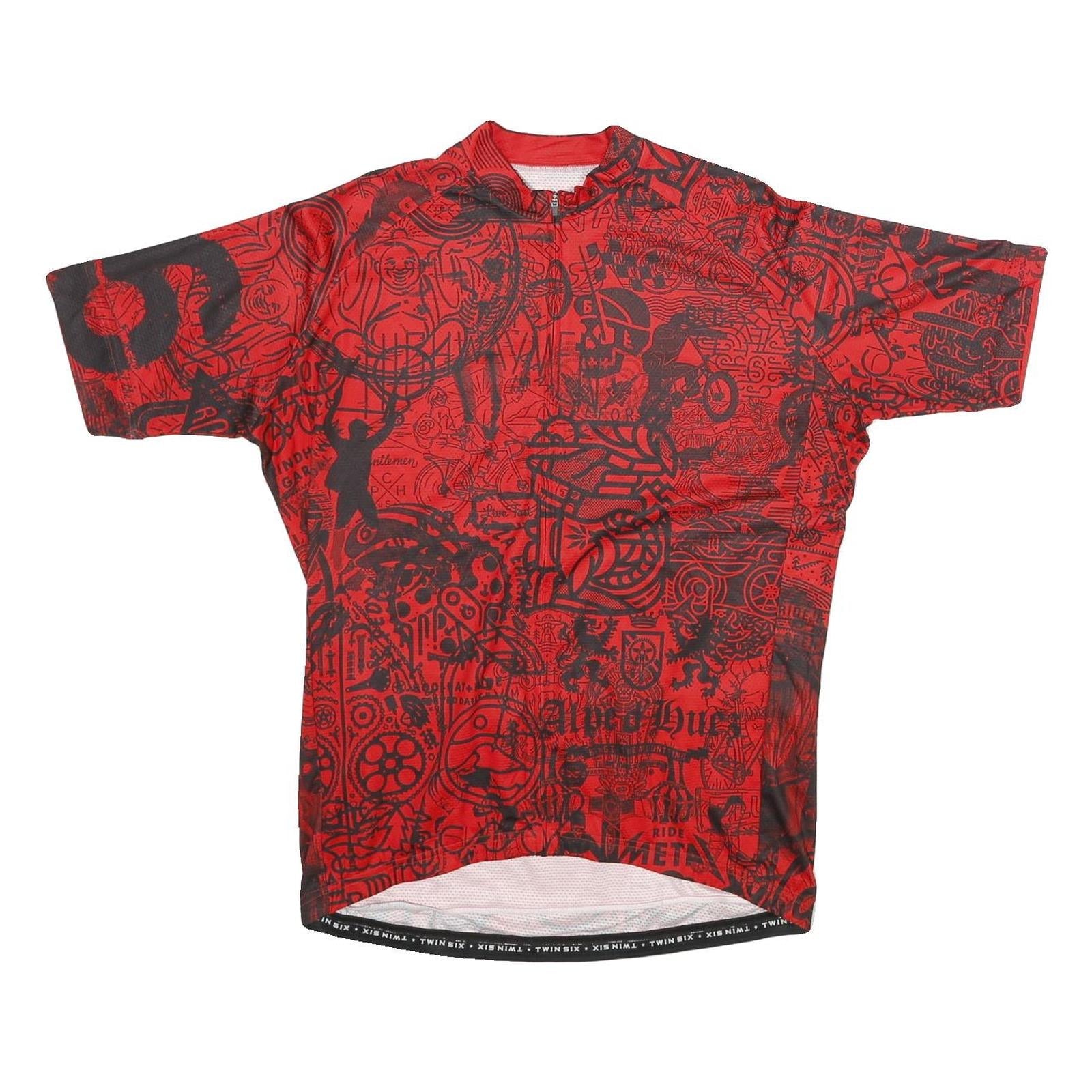 Buy TWIN SIX Mens Red & Black Graphic T-Shirt XL Short Sleeve Crew Neck Cycling Refurbished - $23.39 TWIN SIX Mens Red & Black Graphic T-Shirt XL Short Sleeve Crew Neck Cycling Refurbished - N/A refurbished available on Cerqular