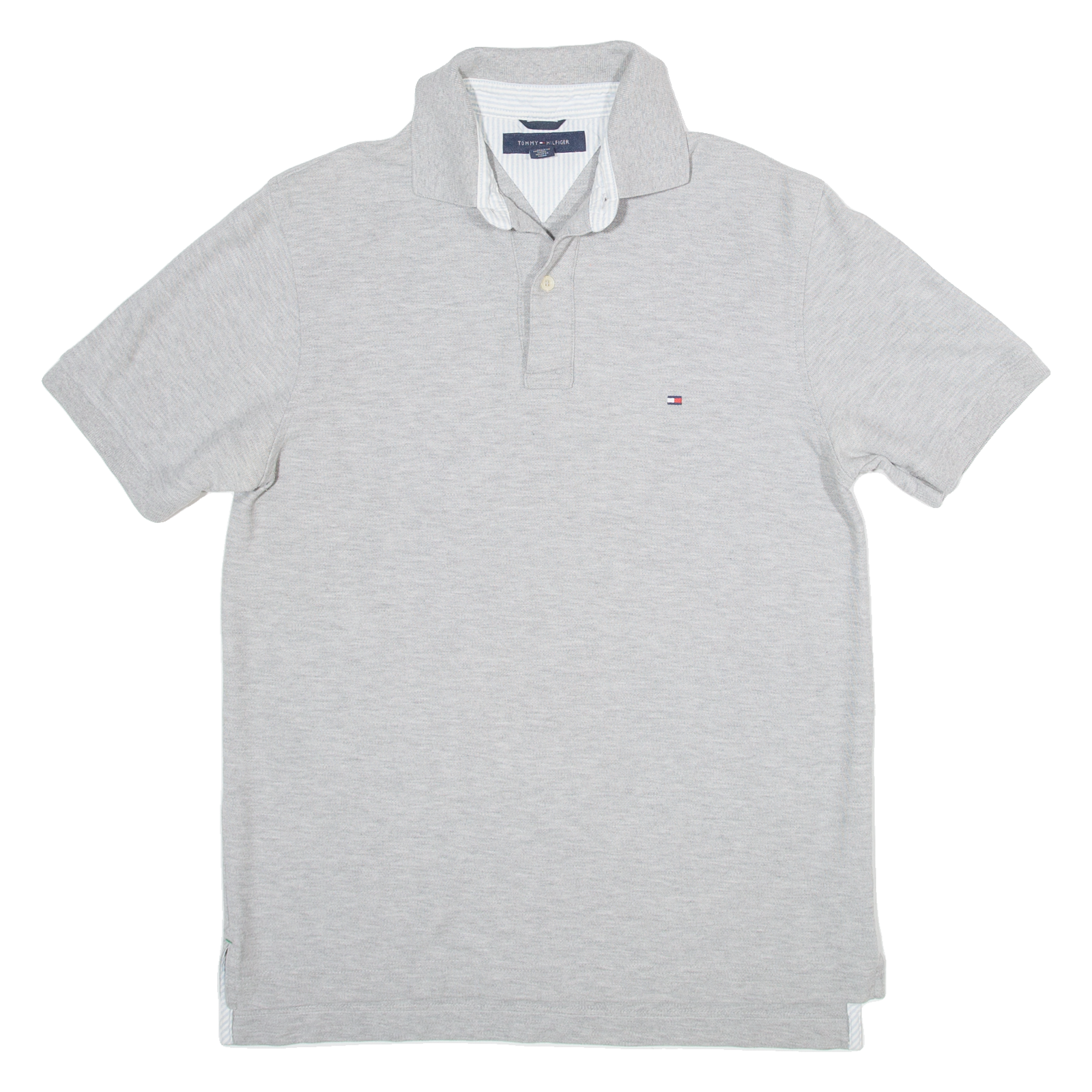 TOMMY HILFIGER Mens Polo Shirt Grey S Refurbished - N/A refurbished available on Cerqular