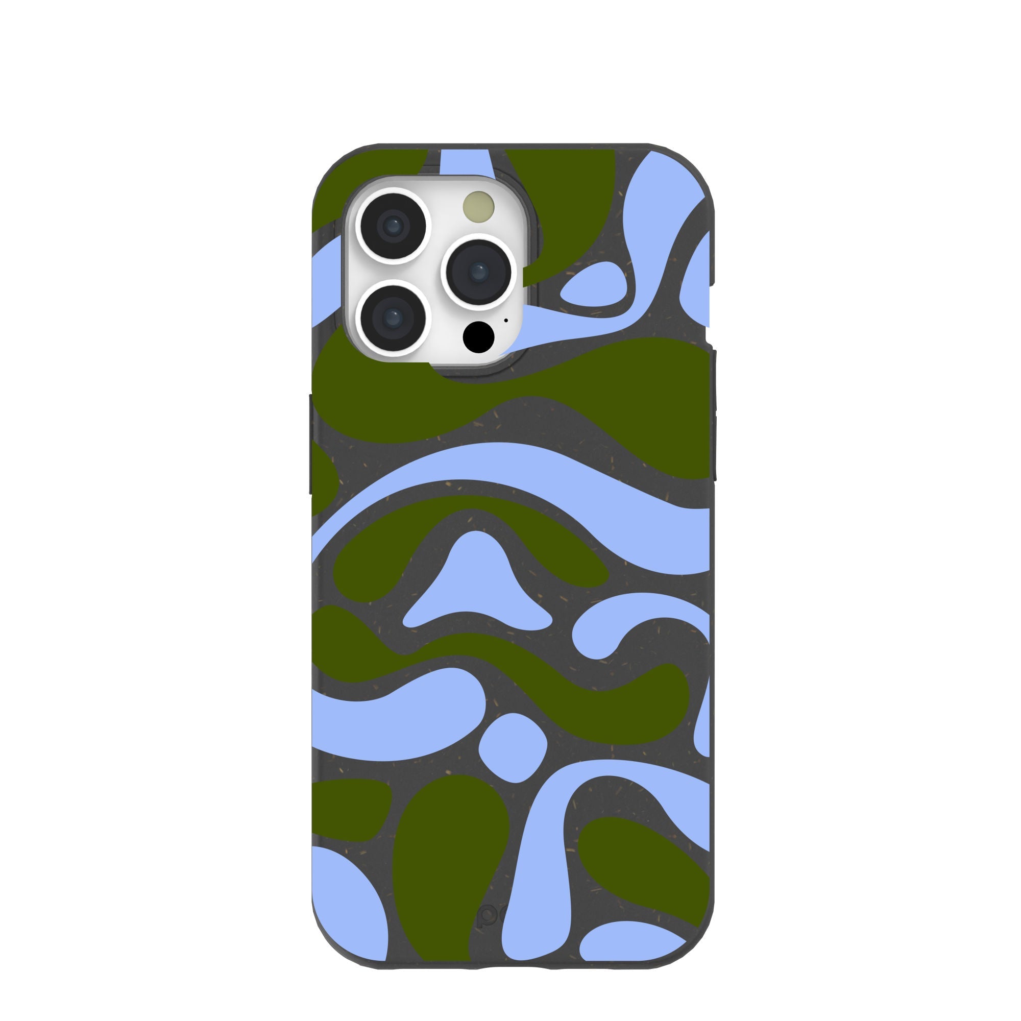 Black Curve and Flow iPhone 15 Pro Max Case Refurbished - Pela Case refurbished available on Cerqular
