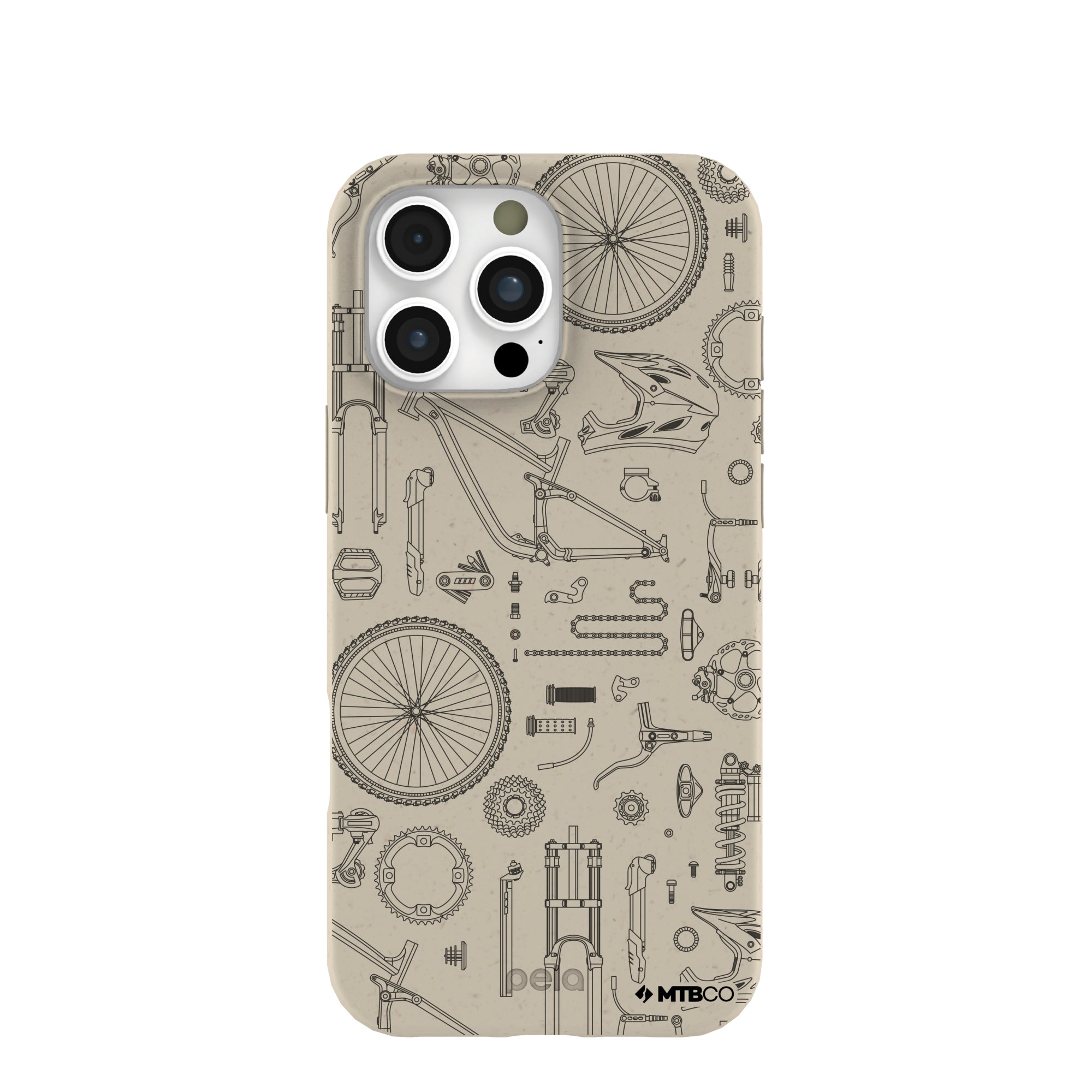 London Fog Changing Gears MTBCO iPhone 16 Pro Max Case Refurbished - Pela Case refurbished available on Cerqular