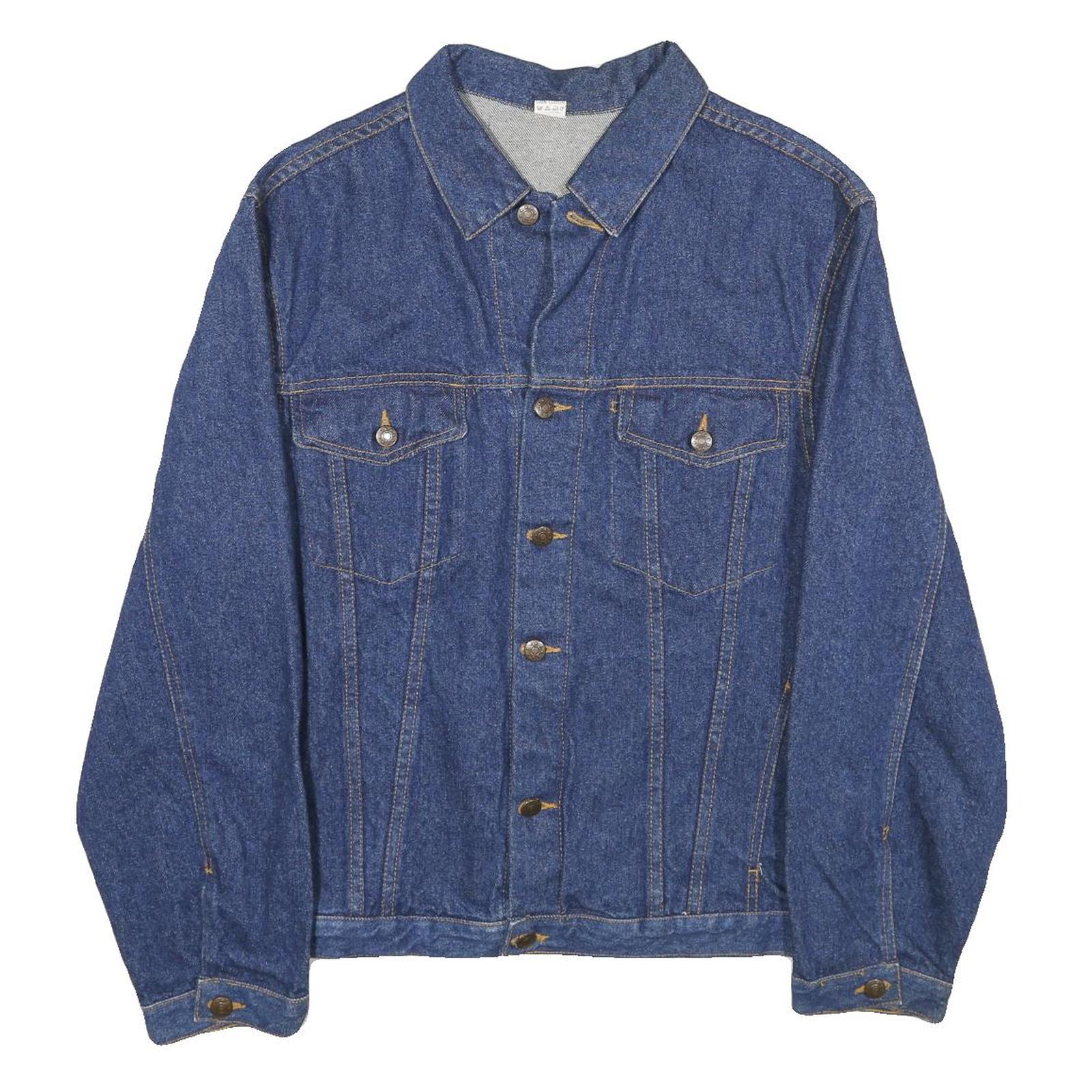 Buy Mens Blue Denim Cotton Button Jacket M Classic Plain Casual Workwear Refurbished - $45.49 Mens Blue Denim Cotton Button Jacket M Classic Plain Casual Workwear Refurbished - N/A refurbished available on Cerqular