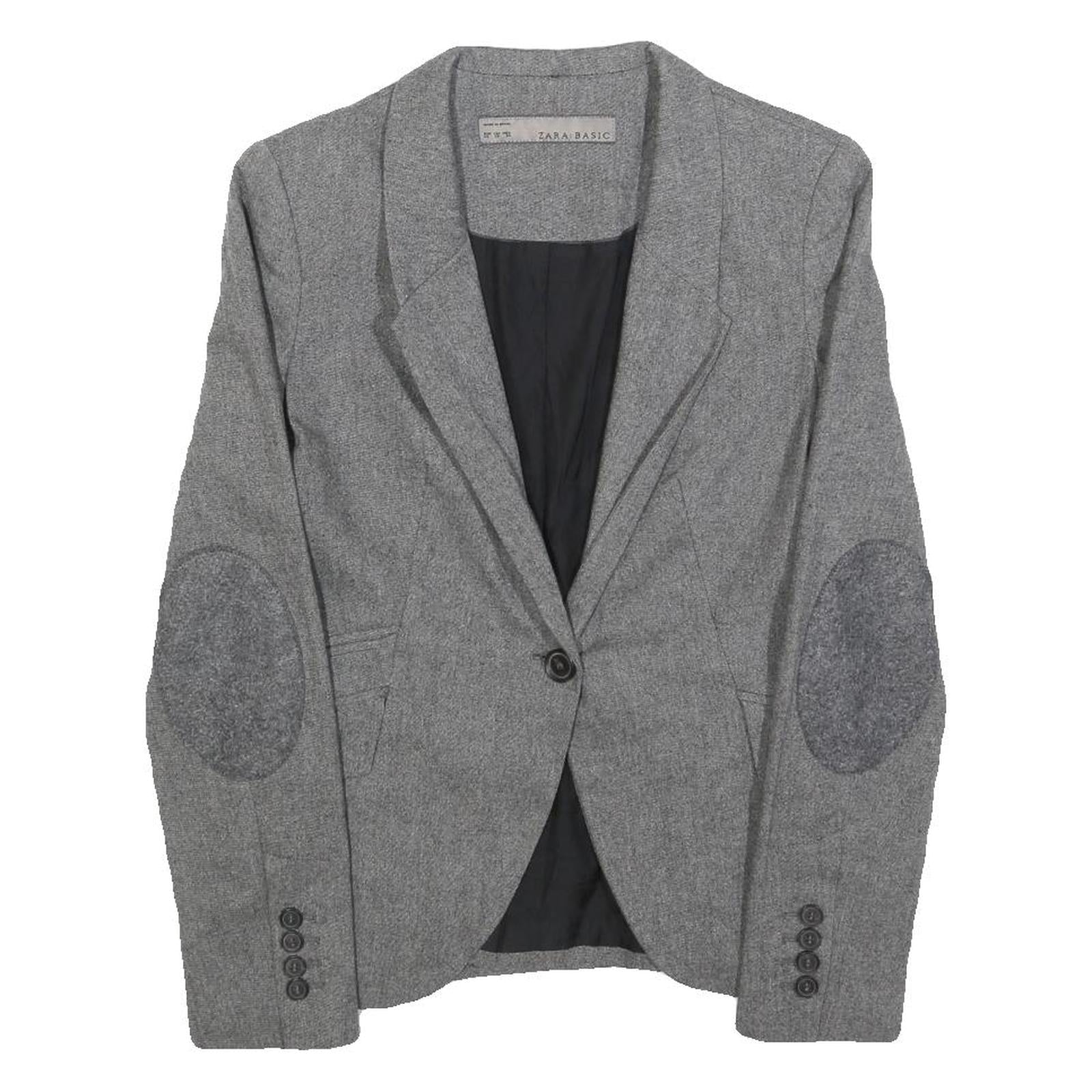 Buy ZARA BASIC Womens Grey Wool Blend Blazer XS Button Closure Tailored Jacket Wool Refurbished - $41.59 ZARA BASIC Womens Grey Wool Blend Blazer XS Button Closure Tailored Jacket Wool Refurbished - N/A refurbished available on Cerqular