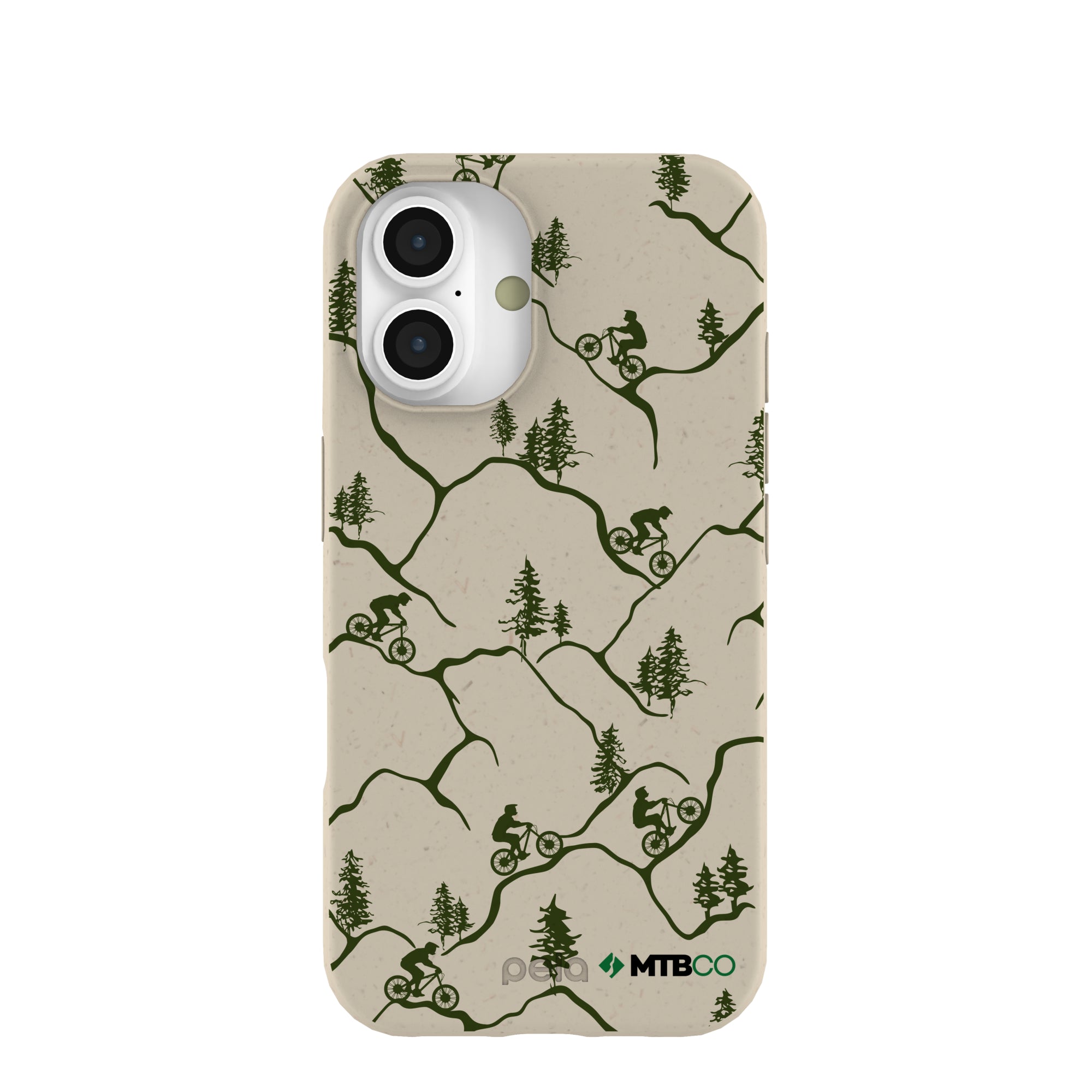 London Fog Bike Trek MTBCO iPhone 16 Case Refurbished - Pela Case refurbished available on Cerqular
