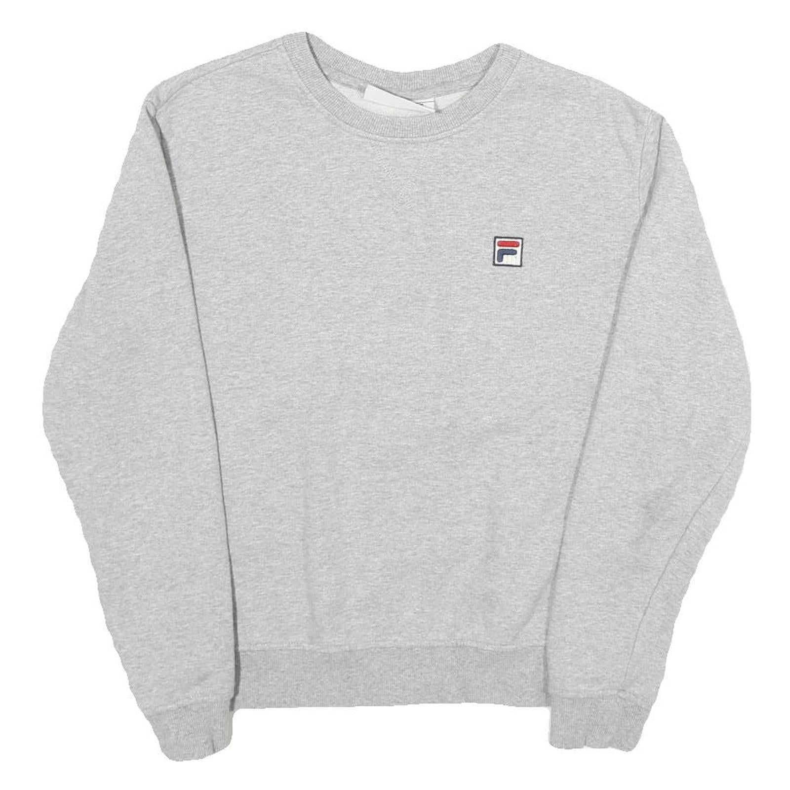 FILA Womens Grey Crew Neck Sweatshirt M Casual Cotton Blend Pullover Refurbished - N/A refurbished available on Cerqular