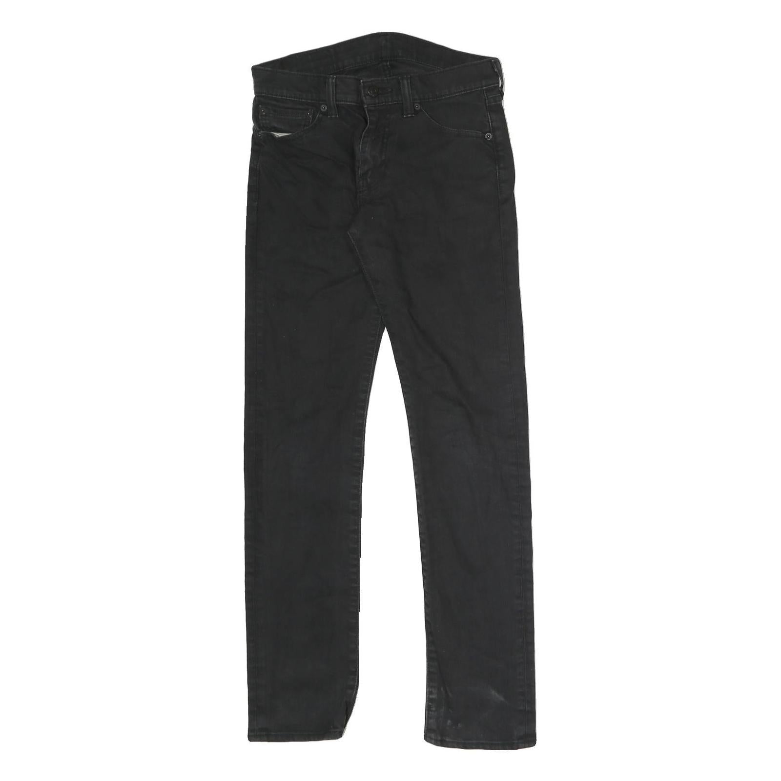 LEVI'S Mens Black Slim Slim Straight Denim Jeans W28 L29 Classic Cotton Blend Refurbished - N/A refurbished available on Cerqular