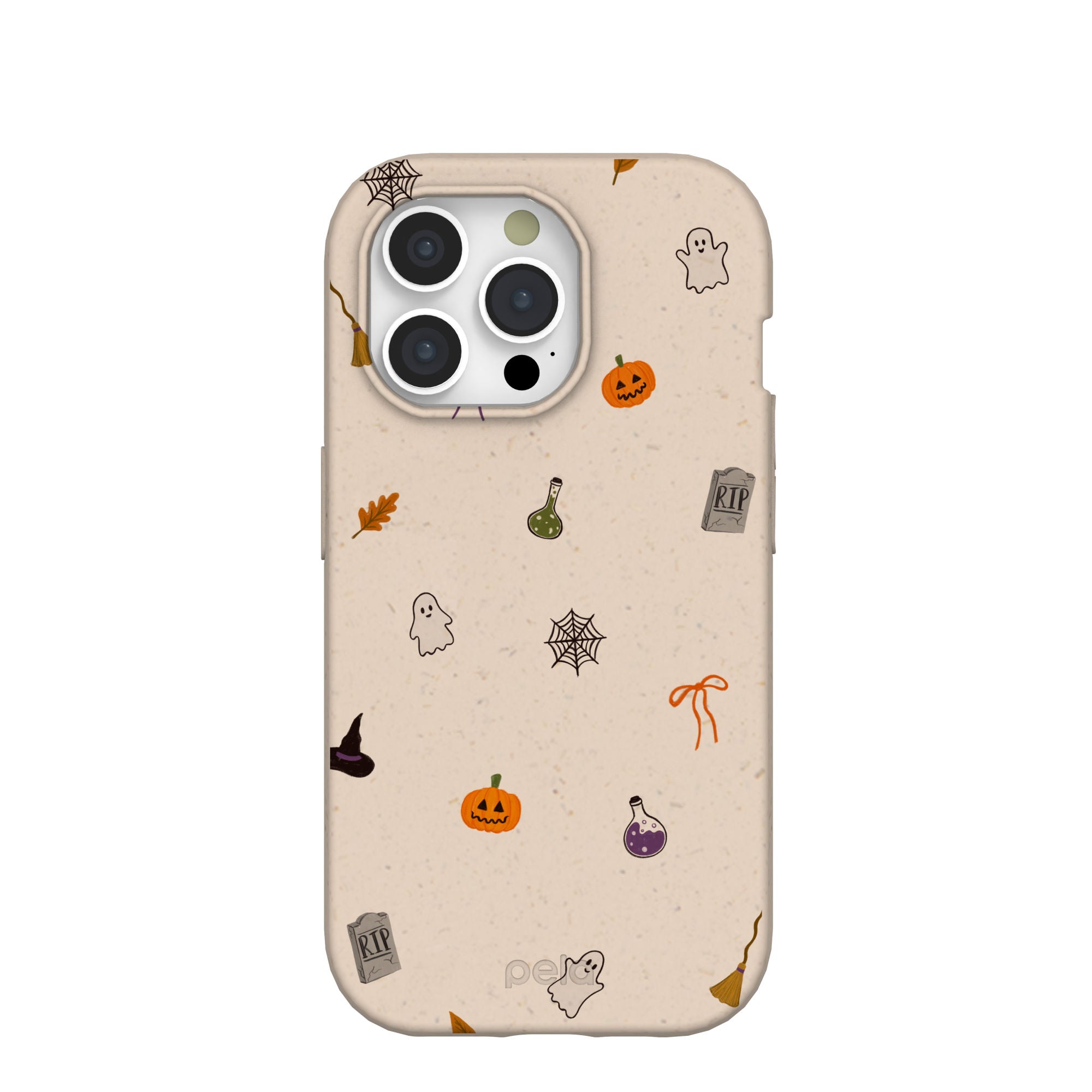 Seashell Mini Halloween iPhone 15 Pro Case Refurbished - Pela Case refurbished available on Cerqular