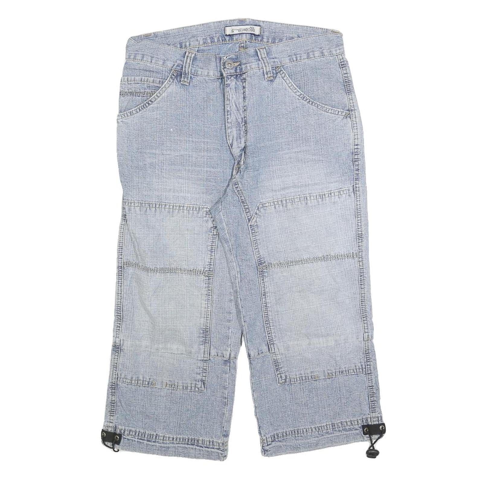 RODI Mens Shorts Blue Casual M W32 Patchwork Cotton Blend Relaxed Fit Refurbished - N/A refurbished available on Cerqular