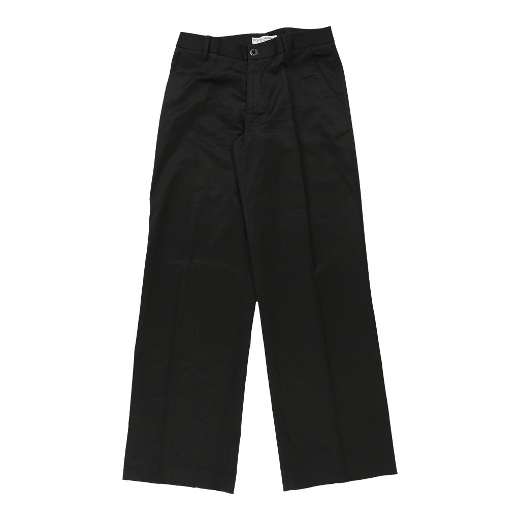Dolce & Gabbana Trousers - 29W UK 8 Black Cotton Blend | Size: UK 8 Refurbished - N/A (Preloved Designer is not a specific brand, it refurbished available on Cerqular