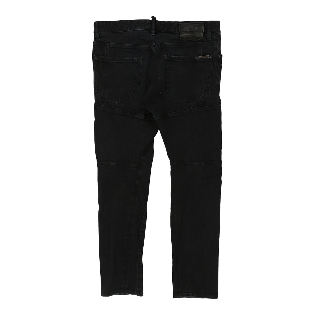Dsquared2 Skinny Jeans - 32W UK 10 Black Cotton Refurbished - Thrifted (note: this is a term often used to describe second- refurbished available on Cerqular