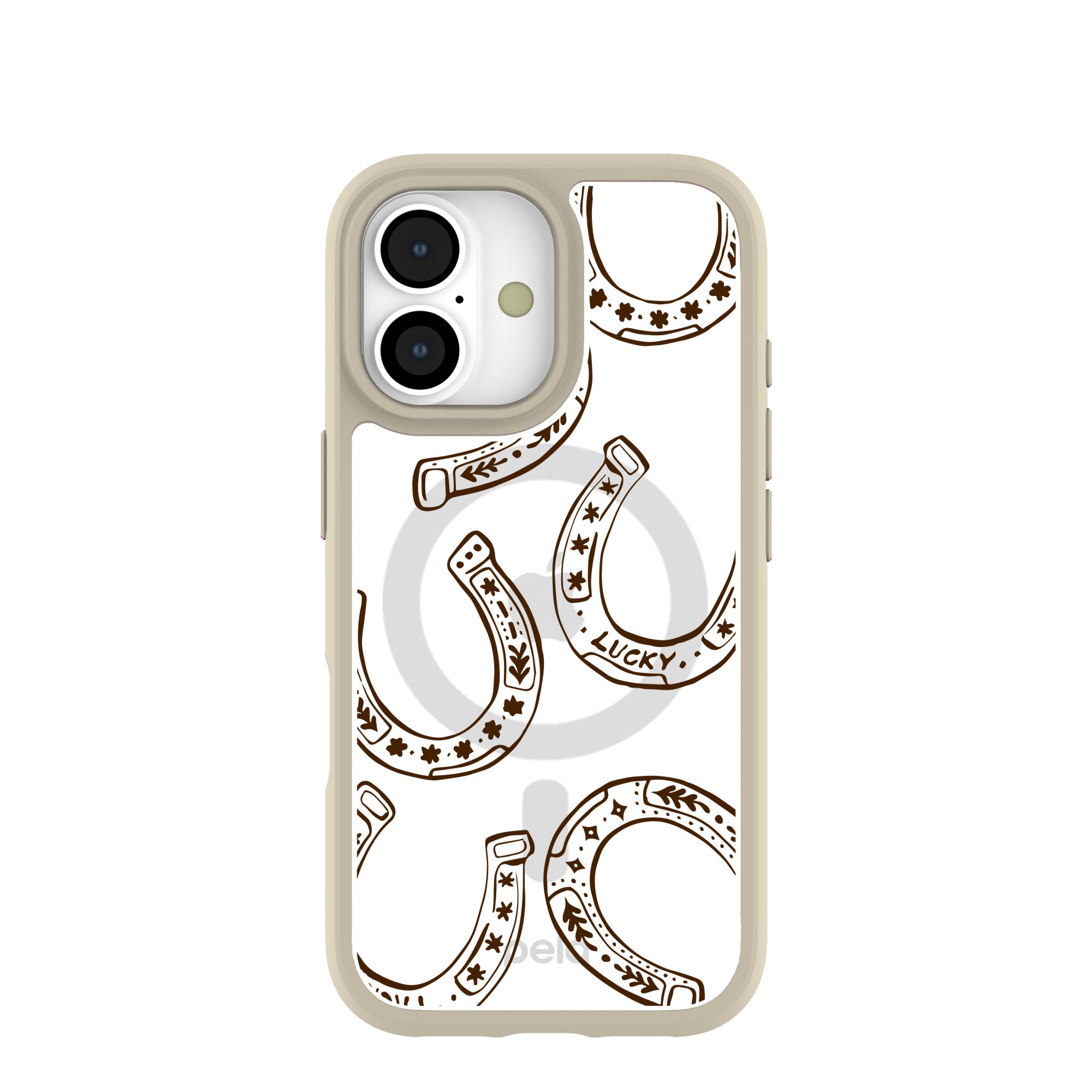 Clear Desert Luck iPhone 17 Case With London Fog Ridge (MagSafe included) Refurbished - Pela Case refurbished available on Cerqular