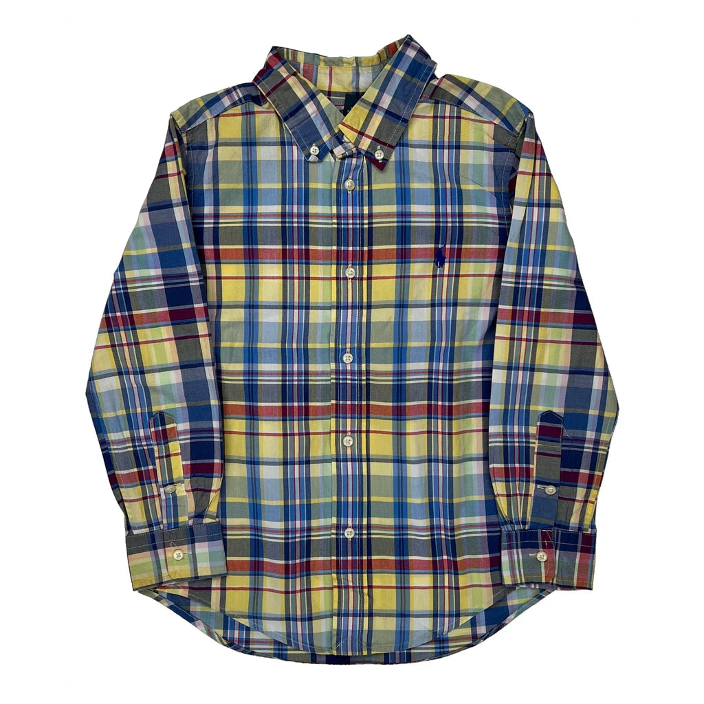 Buy Age 5 Ralph Lauren Checked Shirt - Small Multicoloured Cotton Refurbished - $20.09 Age 5 Ralph Lauren Checked Shirt - Small Multicoloured Cotton Refurbished - Thrifted (note: this is a term often used to describe second- refurbished available on Cerqular