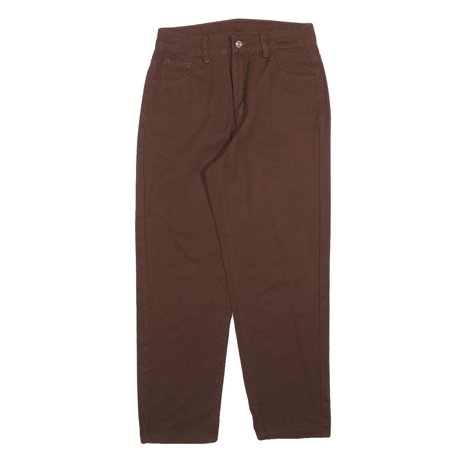 Buy Womens Brown Regular Fit Straight Cotton Blend Jeans W27 L26 Zip Closure Refurbished - $23.39 Womens Brown Regular Fit Straight Cotton Blend Jeans W27 L26 Zip Closure Refurbished - N/A refurbished available on Cerqular