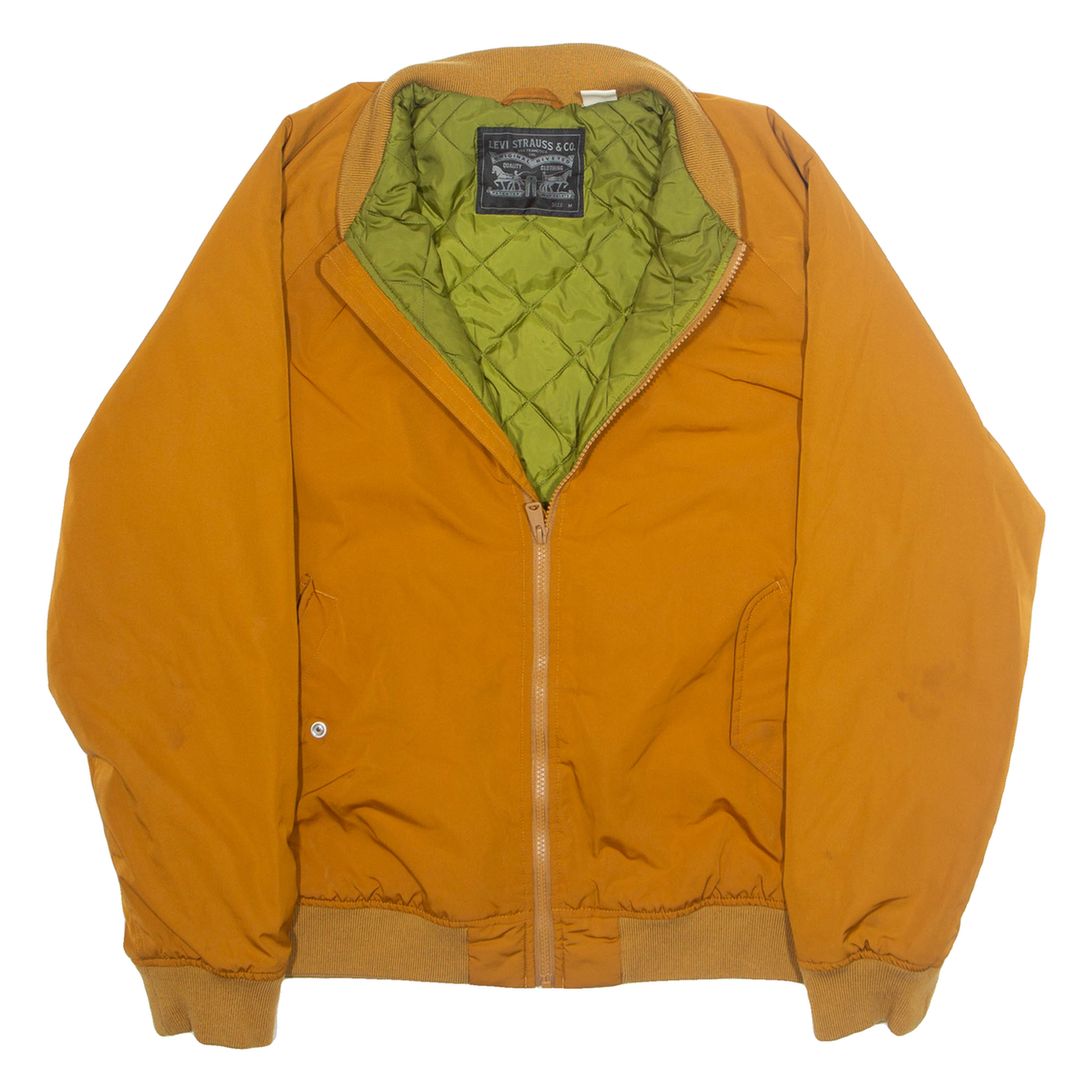 LEVI'S Mens Bomber Jacket Brown M Refurbished - N/A refurbished available on Cerqular