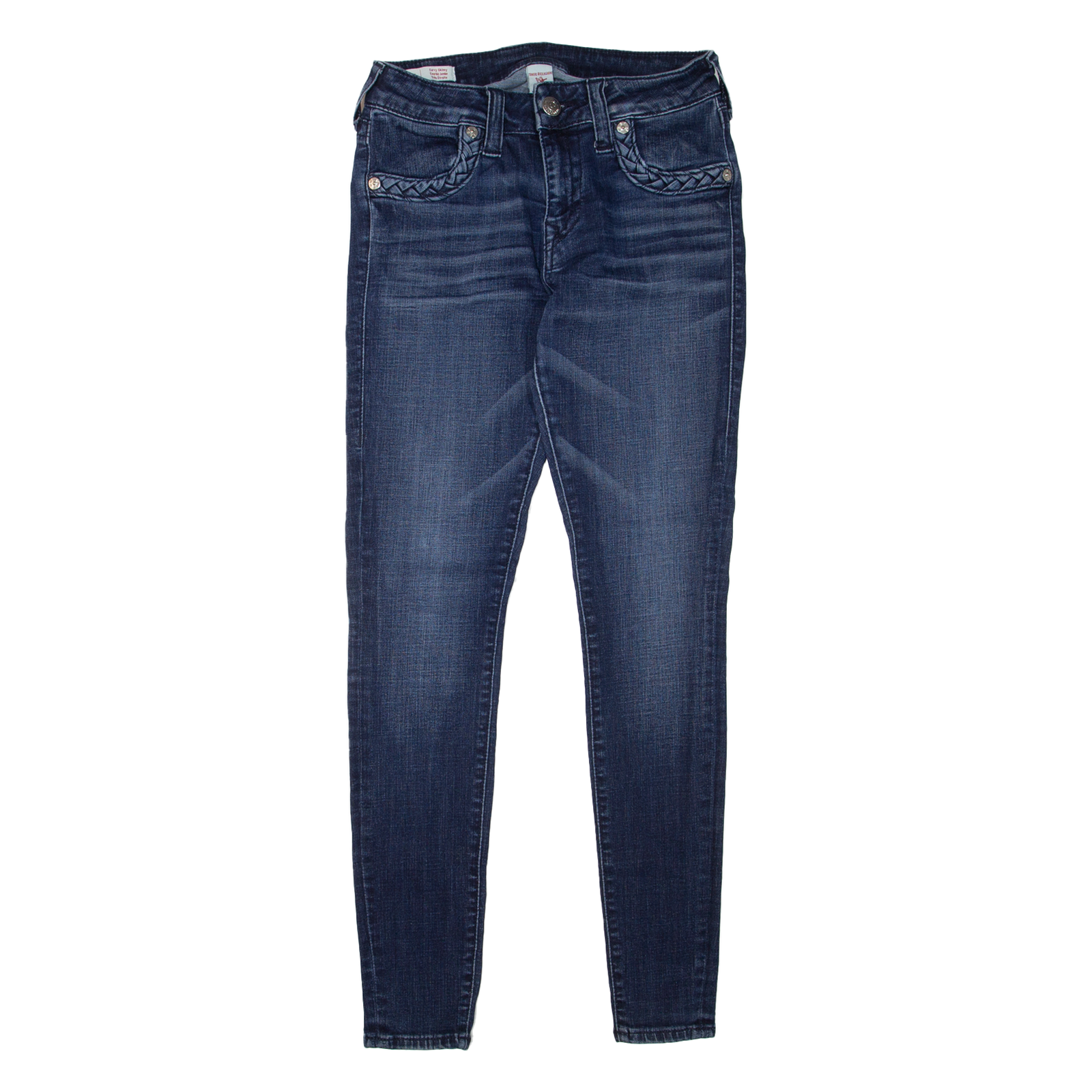 TRUE RELIGION Jennie Womens Jeans Blue Slim Skinny Stone Wash W28 L30 Refurbished - N/A refurbished available on Cerqular
