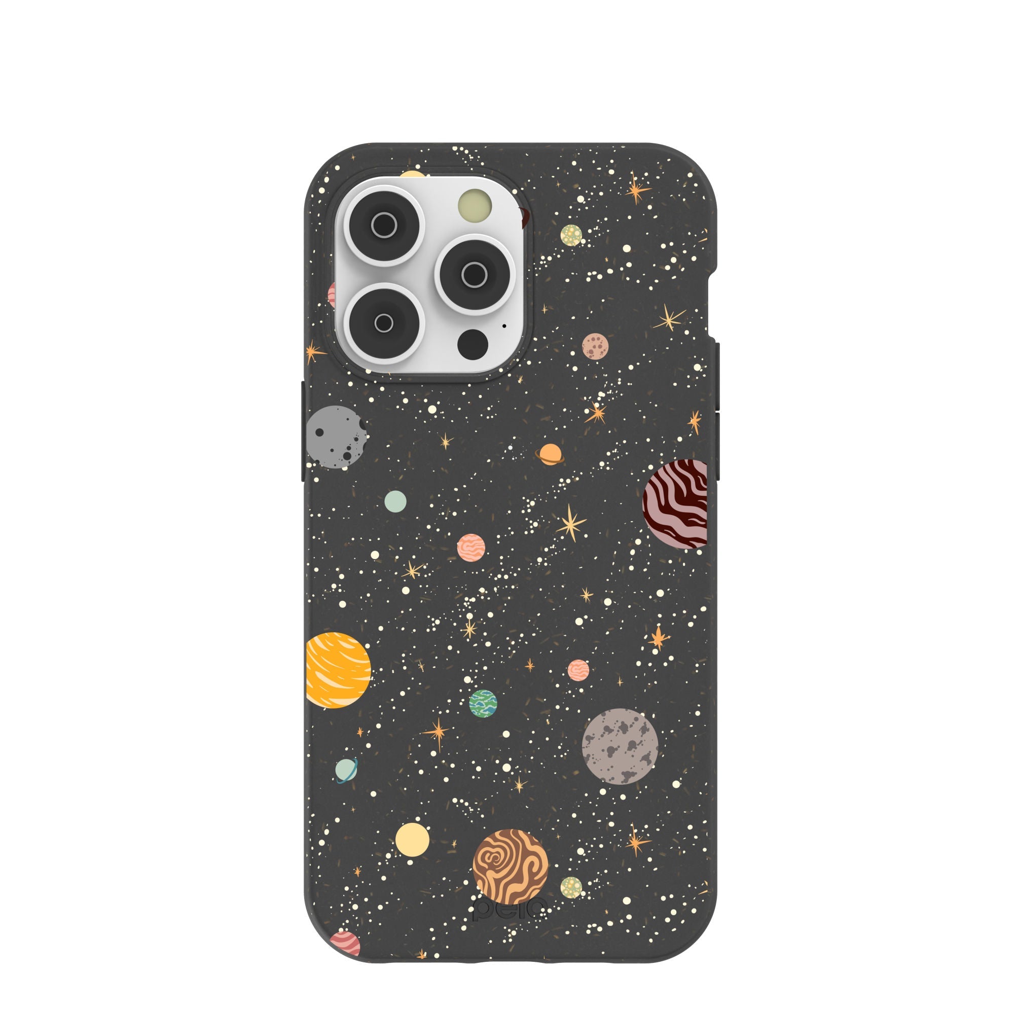 Black Galactic Glow iPhone 14 Pro Max Case Refurbished - Pela Case refurbished available on Cerqular