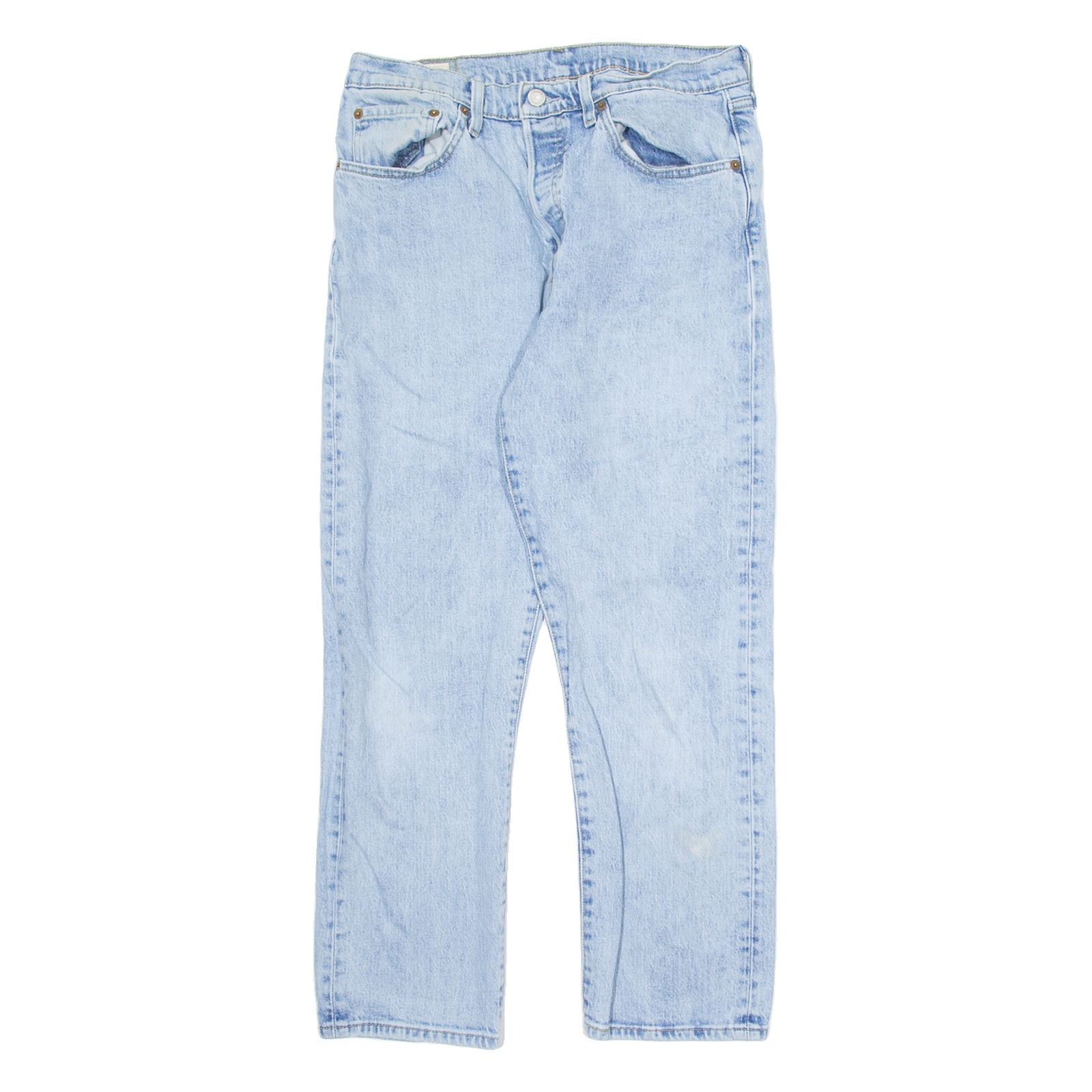 LEVI'S Womens Jeans Blue Slim Straight Stone Wash W31 L26 Refurbished - N/A refurbished available on Cerqular
