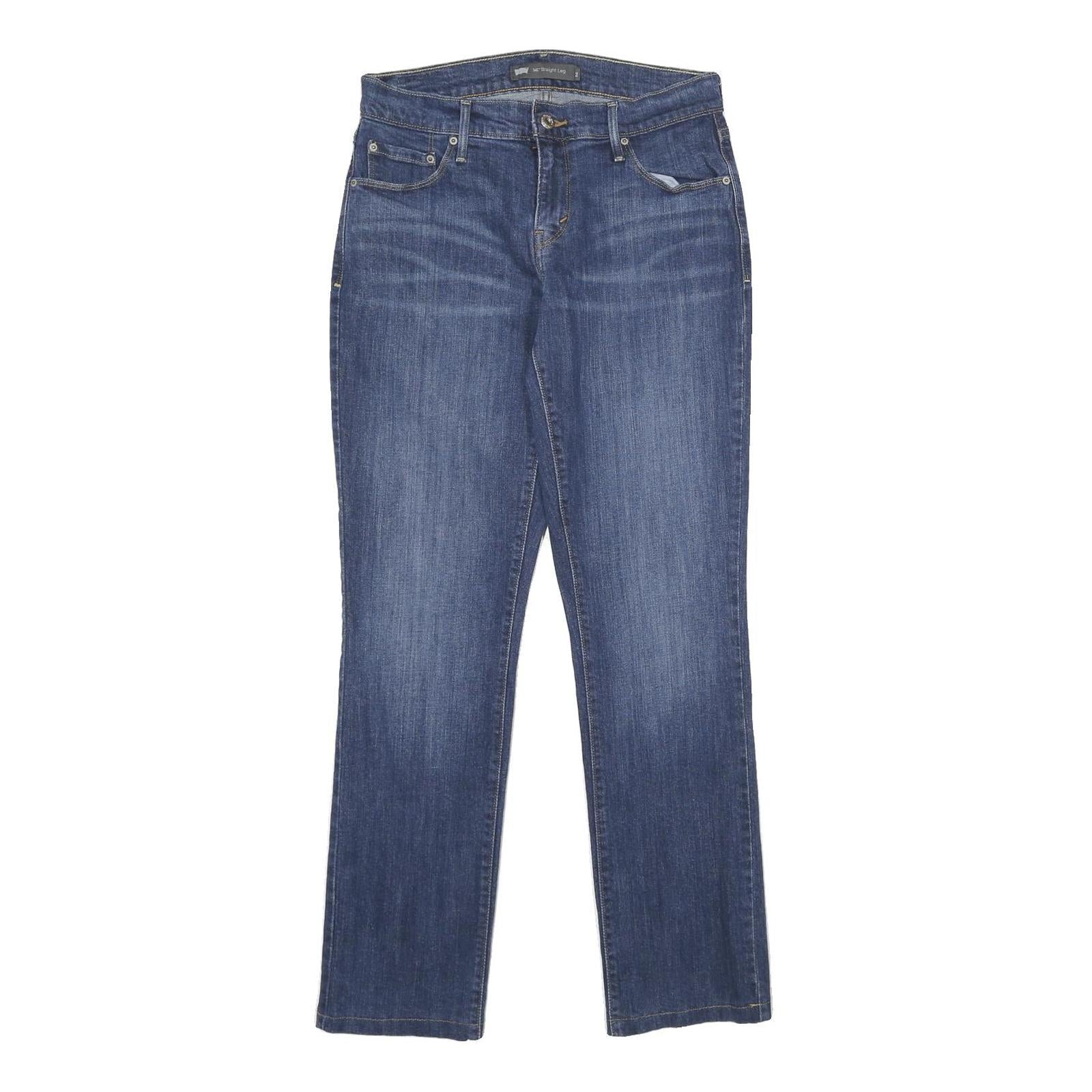 LEVI'S 505 Womens Jeans Blue Regular Straight Denim Medium W26 L32 Classic Style Refurbished - N/A refurbished available on Cerqular