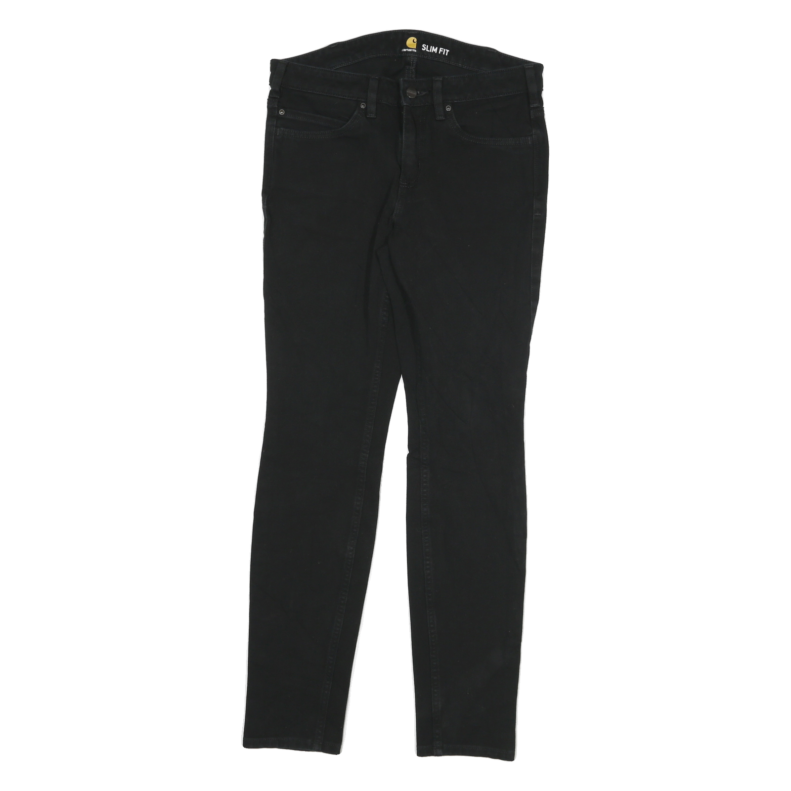 CARHARTT Womens Black Slim Fit Skinny Denim Raw W28 L29 Stretch Cotton Blend Refurbished - N/A refurbished available on Cerqular