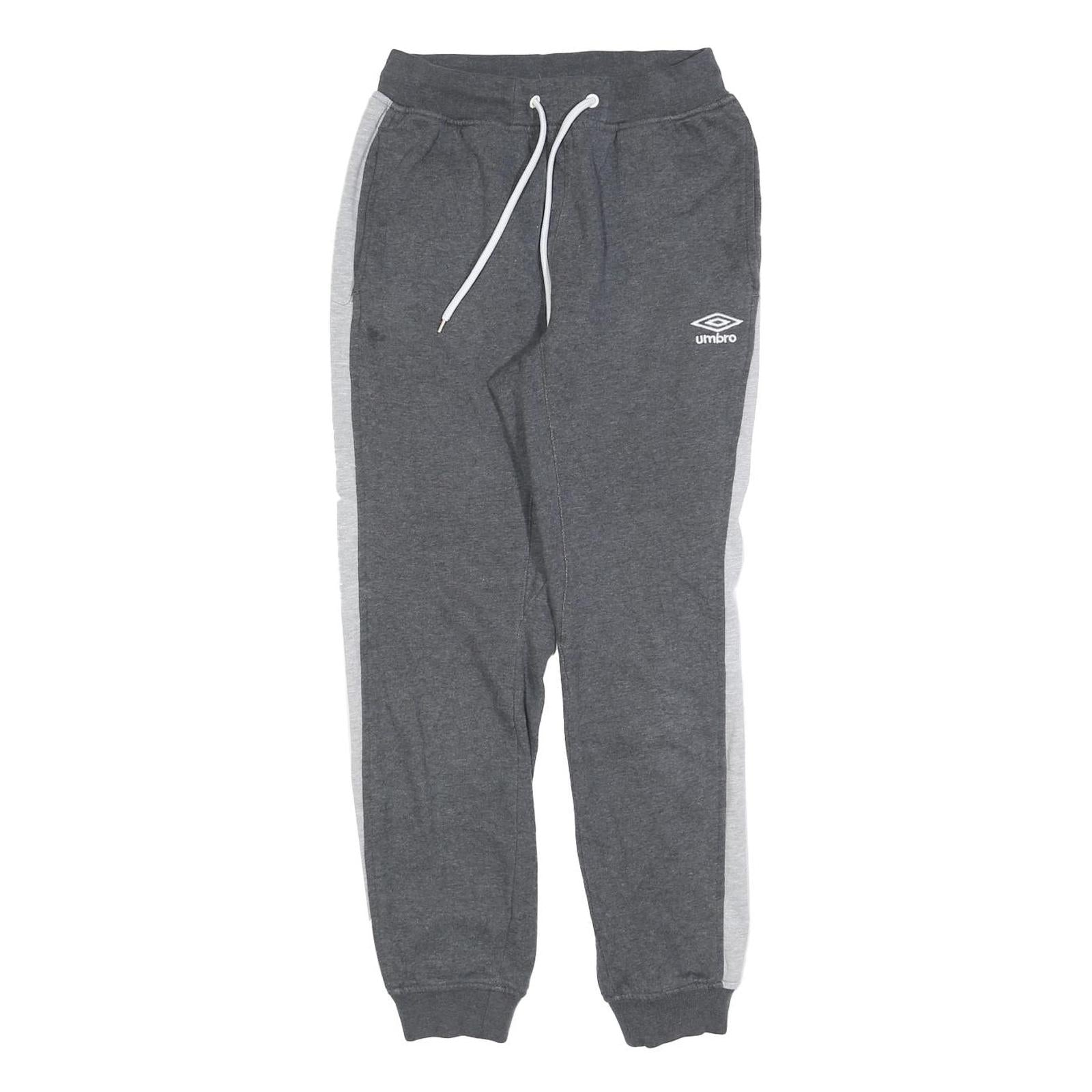 UMBRO Mens Joggers Grey & Light Grey Slim Tapered S W25 L28 Sportswear Casual Refurbished - N/A refurbished available on Cerqular