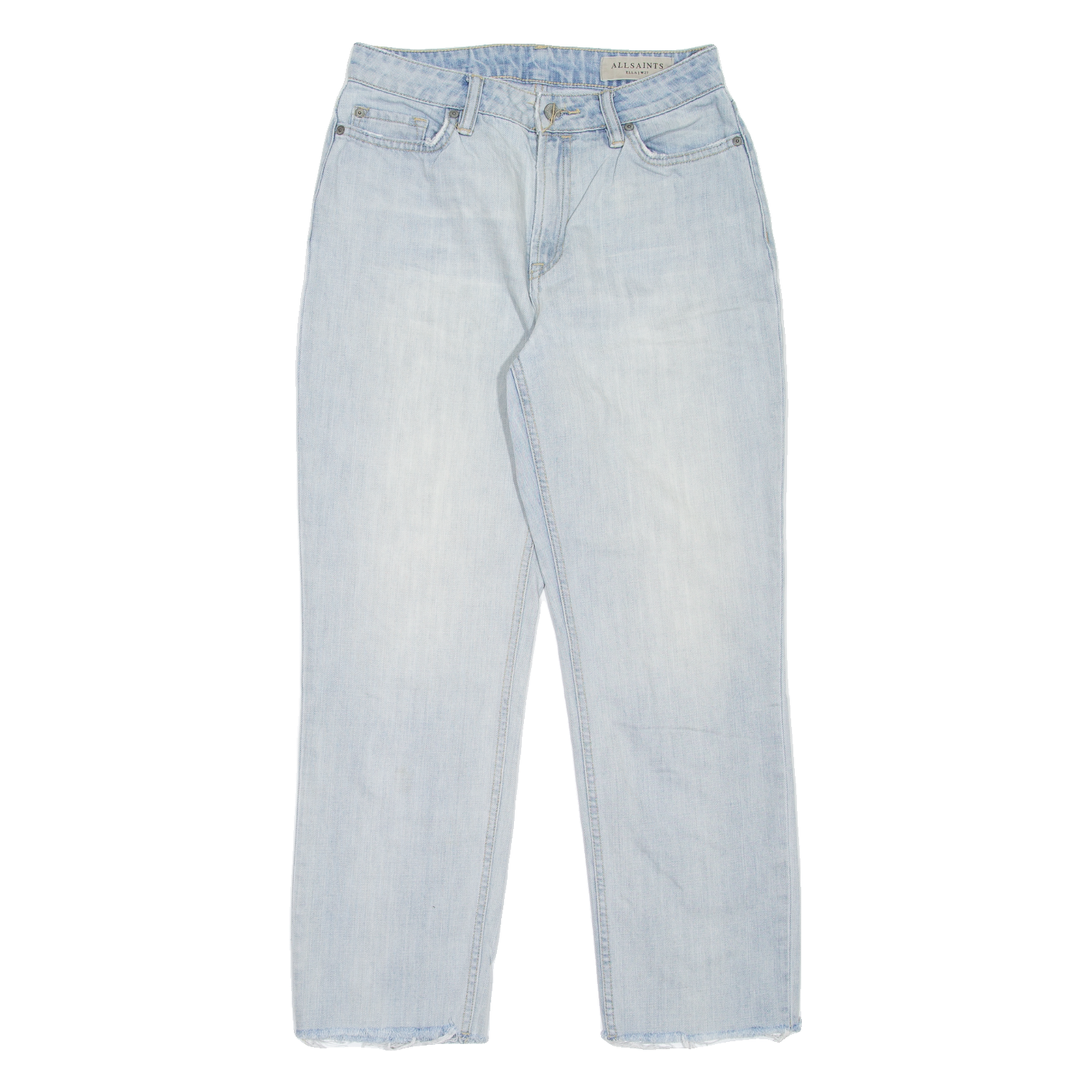 ALL SAINTS Ella Womens Jeans Blue Regular Mom W27 L25 Refurbished - N/A refurbished available on Cerqular