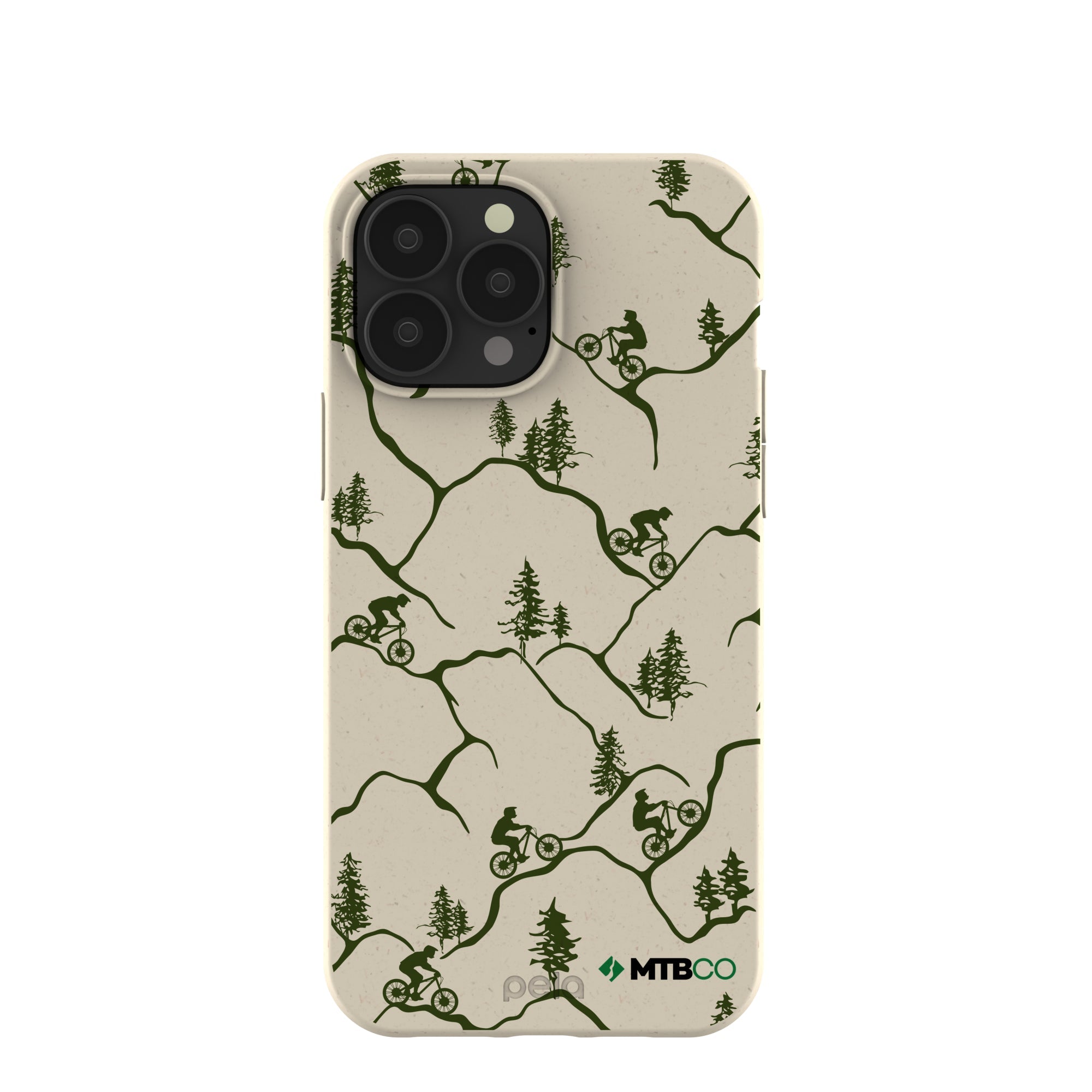 London Fog Bike Trek MTBCO iPhone 13 Pro Max Case Refurbished - Pela Case refurbished available on Cerqular