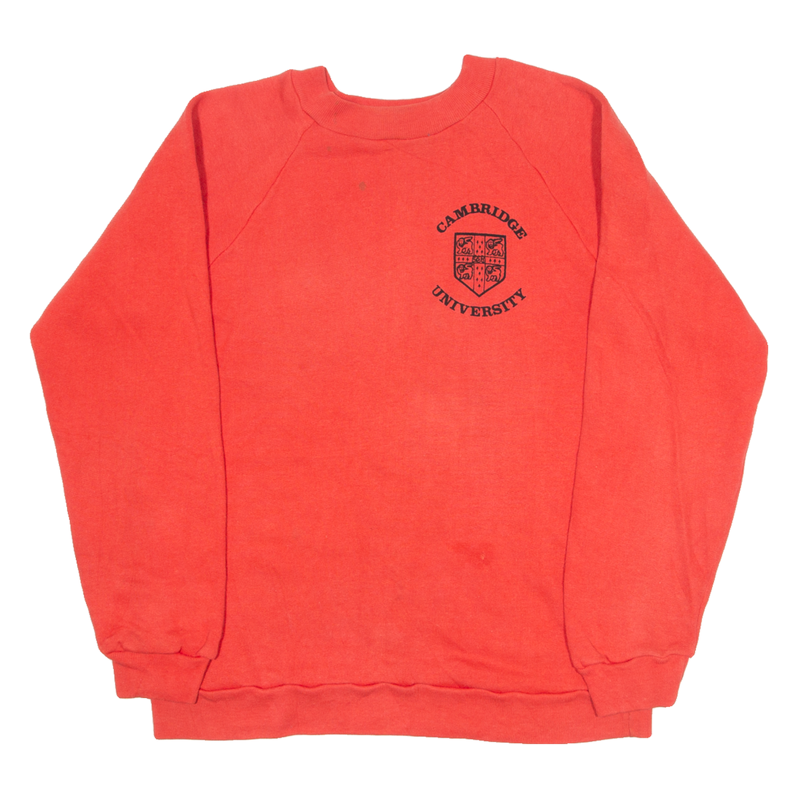 KASS FAYRE Cambridge Unversity Mens Sweatshirt Orange Crew Neck M Refurbished - N/A refurbished available on Cerqular