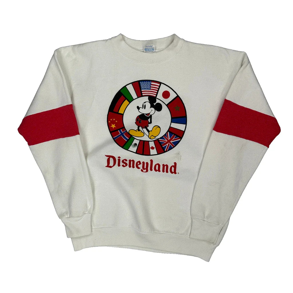 Disney Graphic Sweatshirt - XL Red Cotton Refurbished - Thrifted (note: this is a term often used to describe second- refurbished available on Cerqular