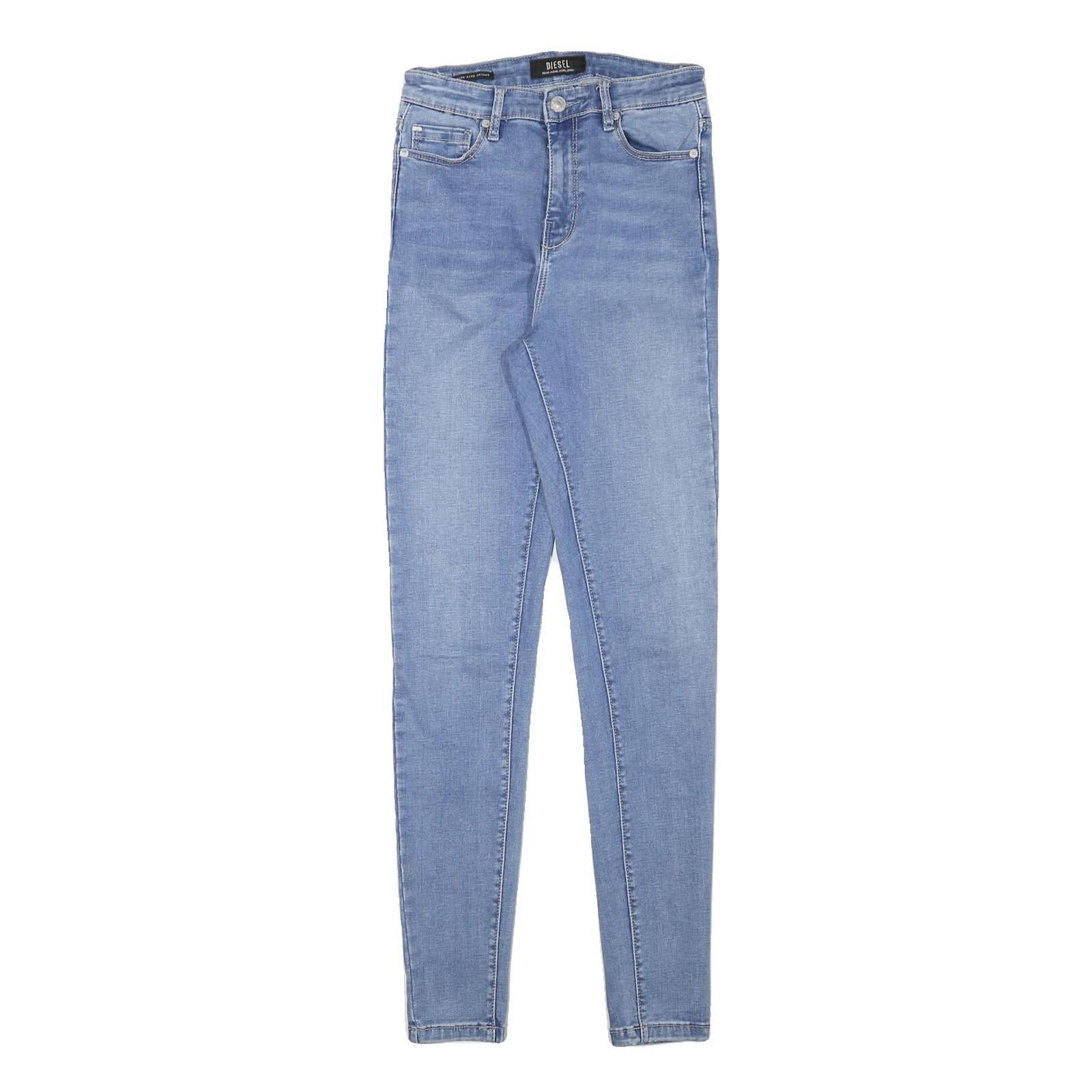 DIESEL Womens Jeans Blue Slim Skinny Denim Light W24 L29 Zip Cotton Blend Refurbished - N/A refurbished available on Cerqular