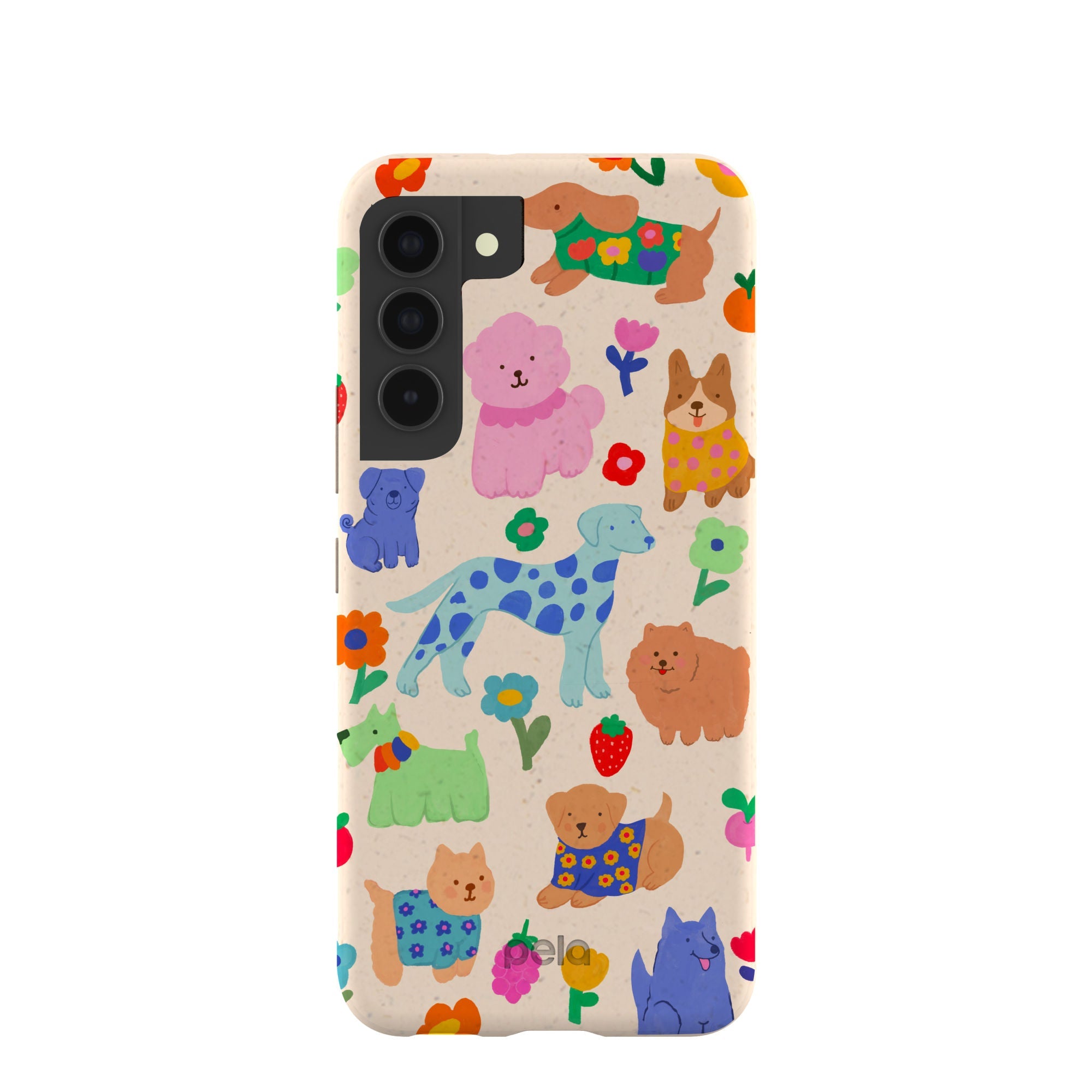 Seashell Pup Bloom Samsung Galaxy S22 Case Refurbished - Pela Case refurbished available on Cerqular