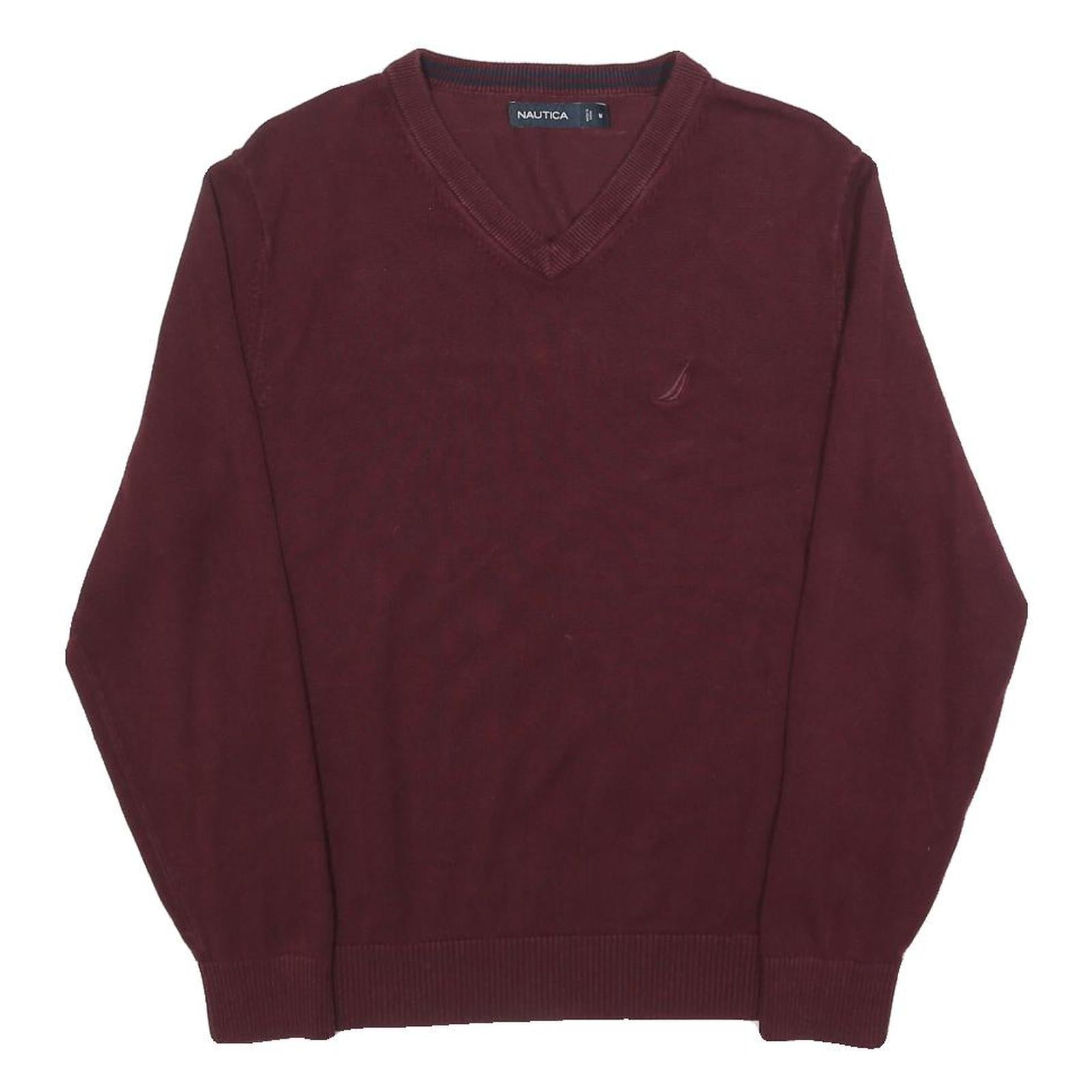 Buy NAUTICA Mens Maroon Plain Pullover V-Neck Basic Knit M Cotton Blend Jumper Refurbished - $25.99 NAUTICA Mens Maroon Plain Pullover V-Neck Basic Knit M Cotton Blend Jumper Refurbished - N/A refurbished available on Cerqular