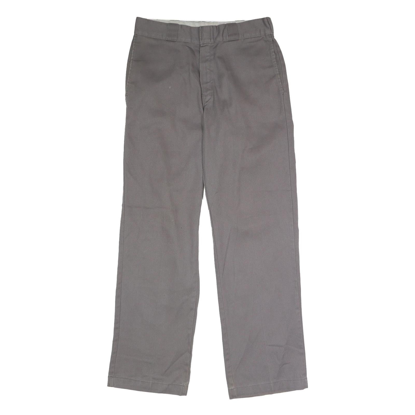 DICKIES Mens Polyester Blend Classic Grey Trousers W32 L32 Workwear Zip Closure Refurbished - N/A refurbished available on Cerqular