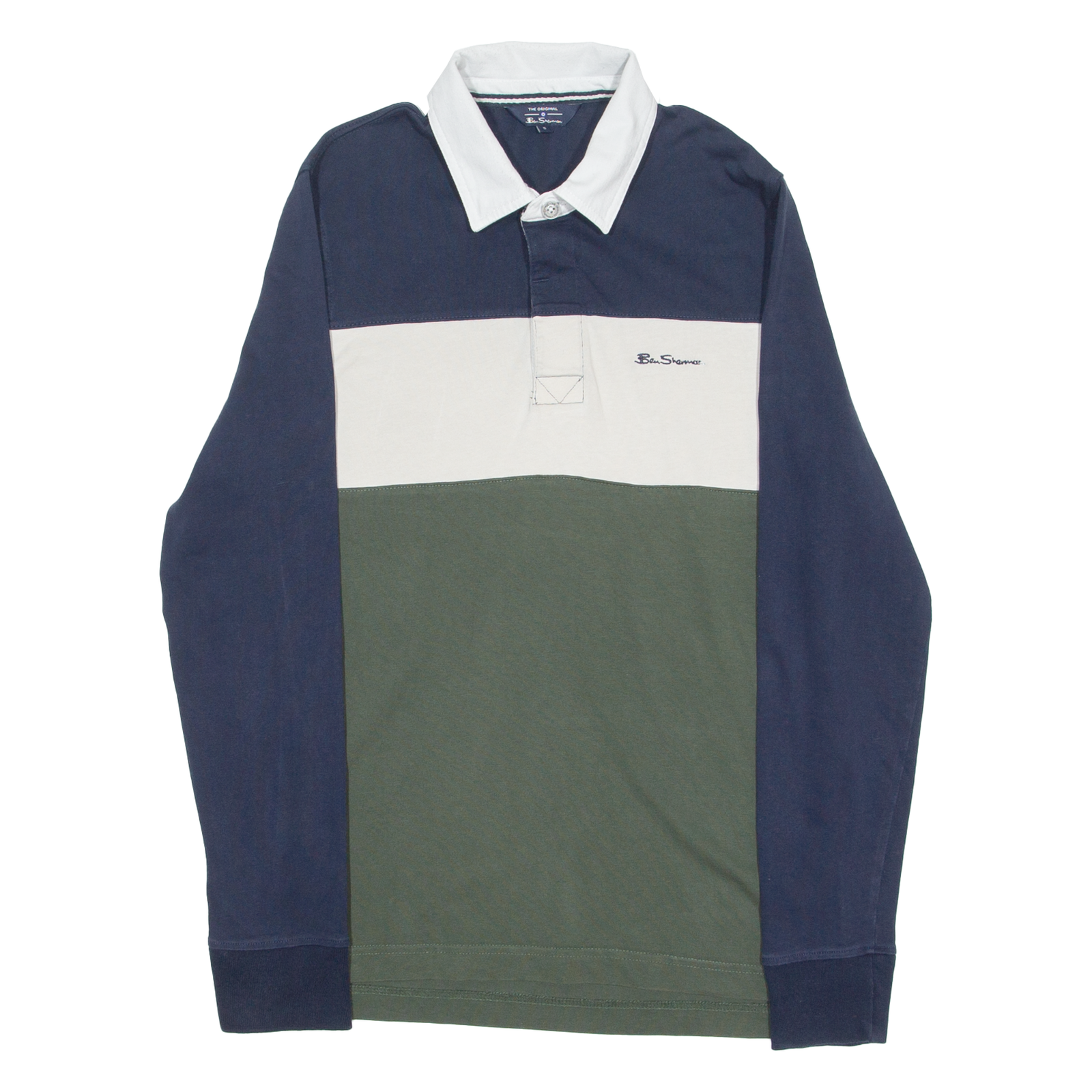 BEN SHERMAN Mens Polo Shirt Green Long Sleeve S Refurbished - N/A refurbished available on Cerqular